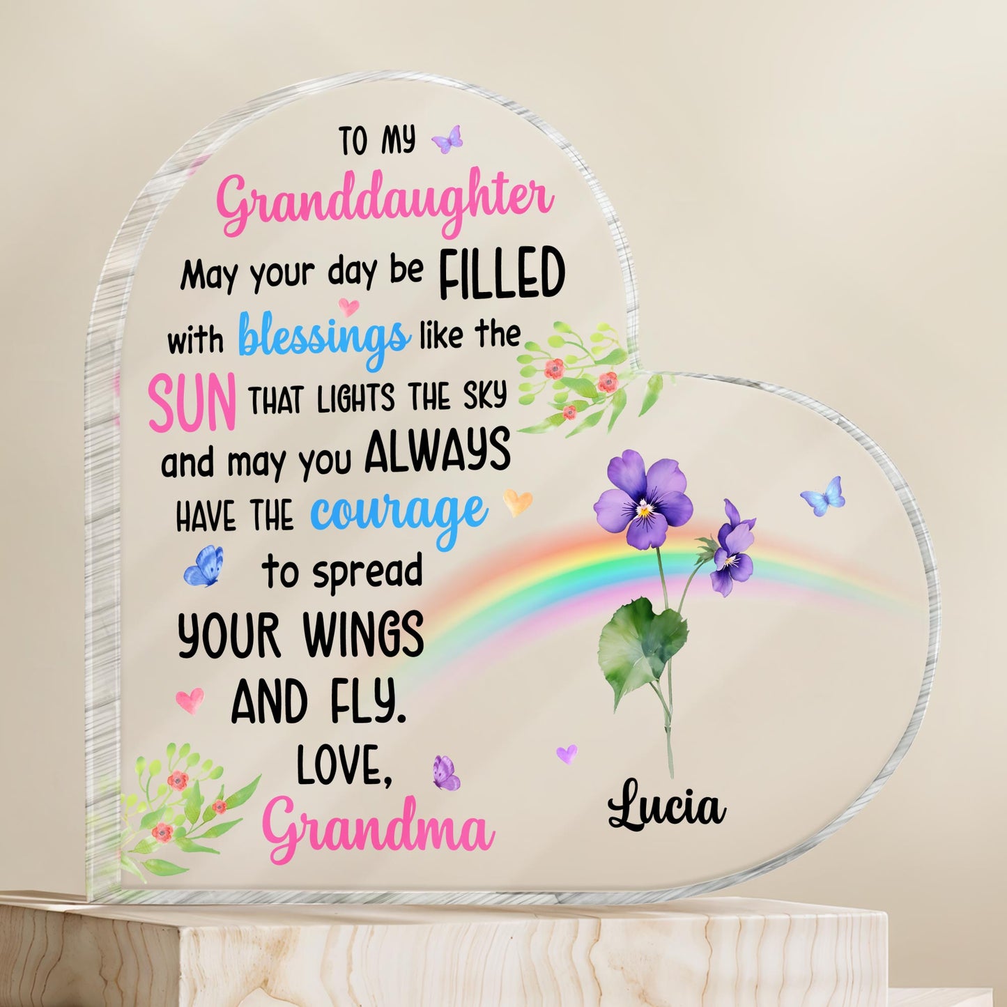 Granddaughter Blessings Filled With Sunshine And Courage