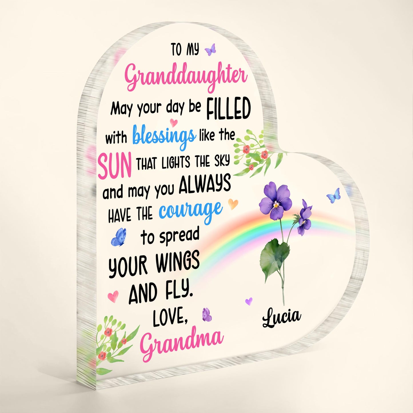 Granddaughter Blessings Filled With Sunshine And Courage