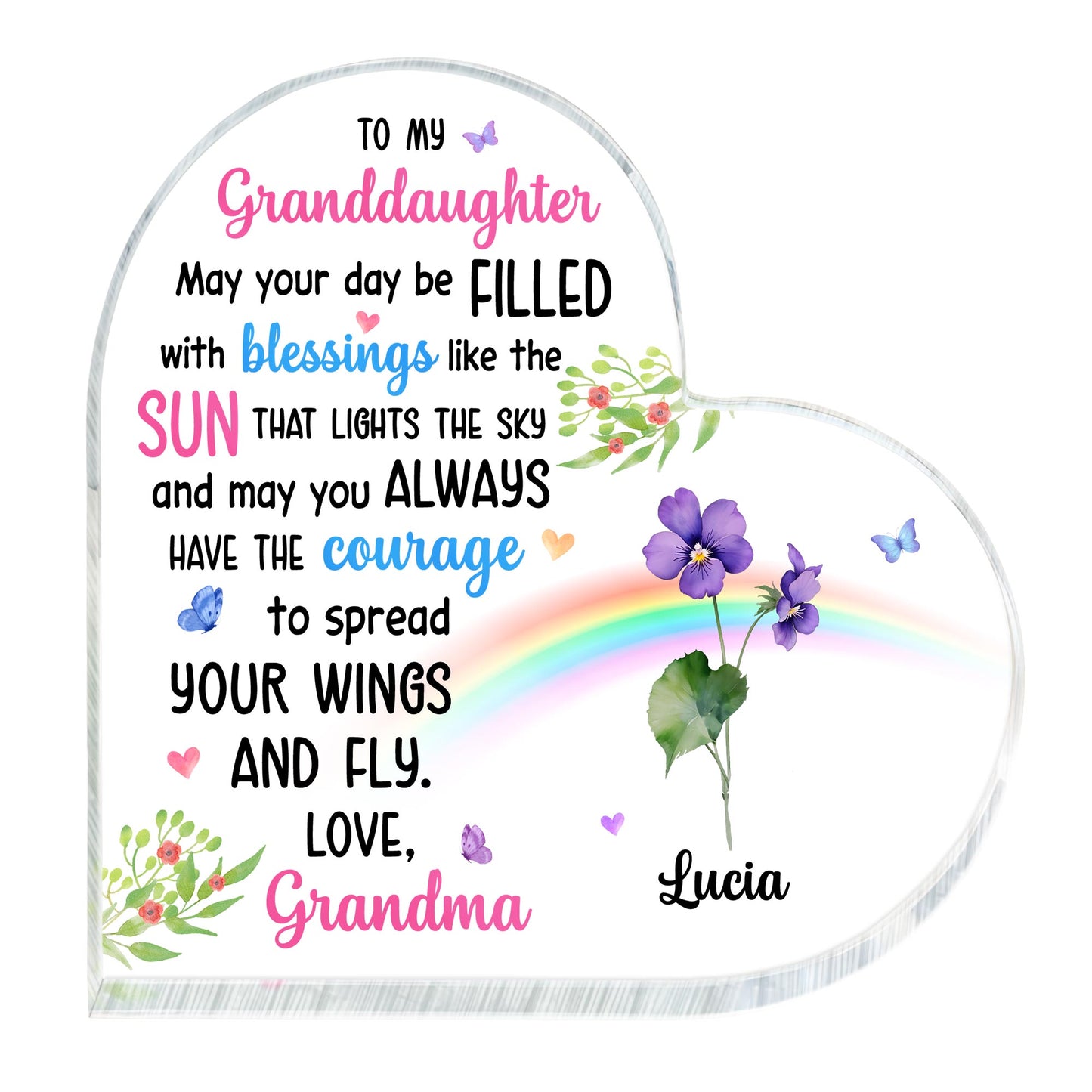 Granddaughter Blessings Filled With Sunshine And Courage