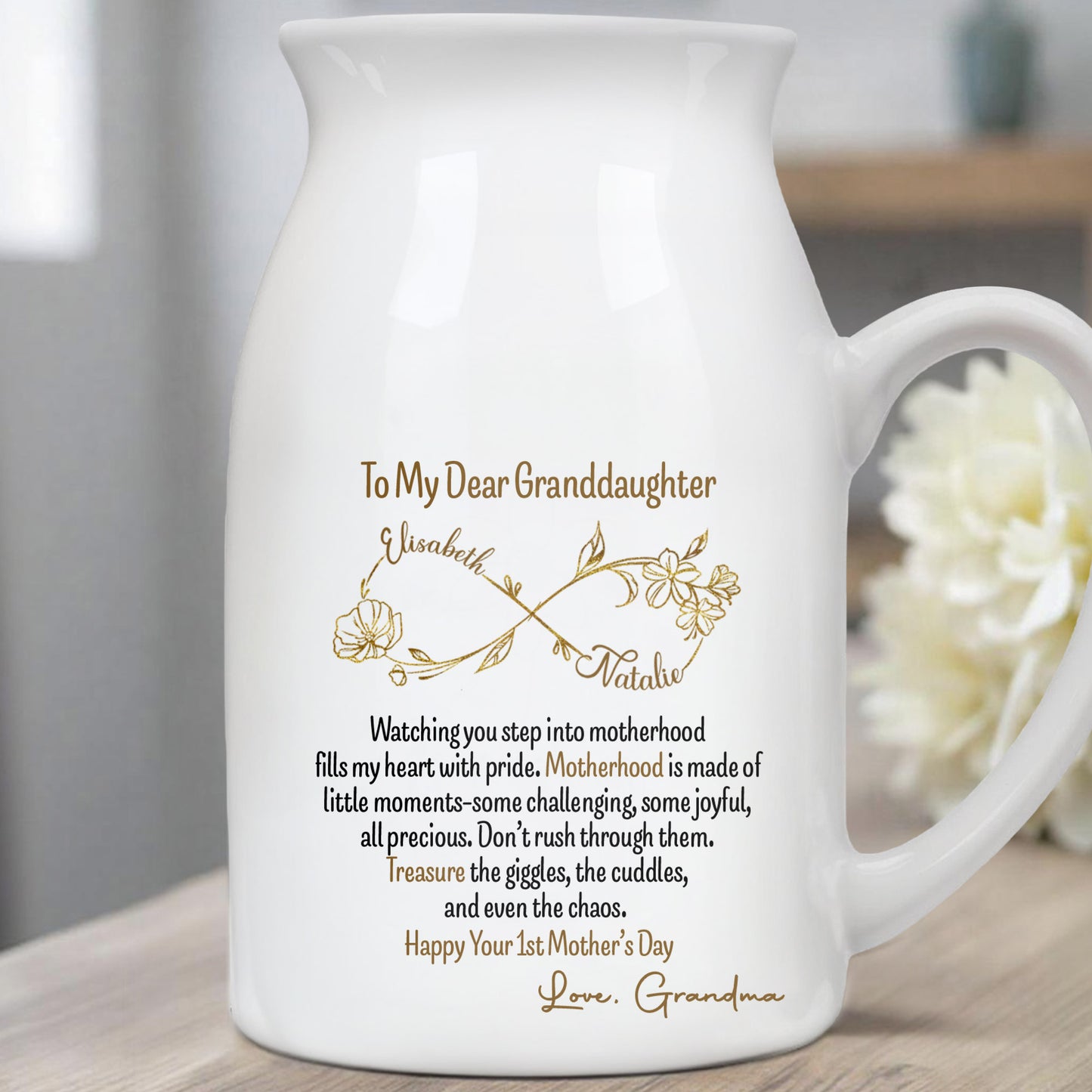 To My Dear Granddaughter, Watching You Step Into Motherhood, Flowers