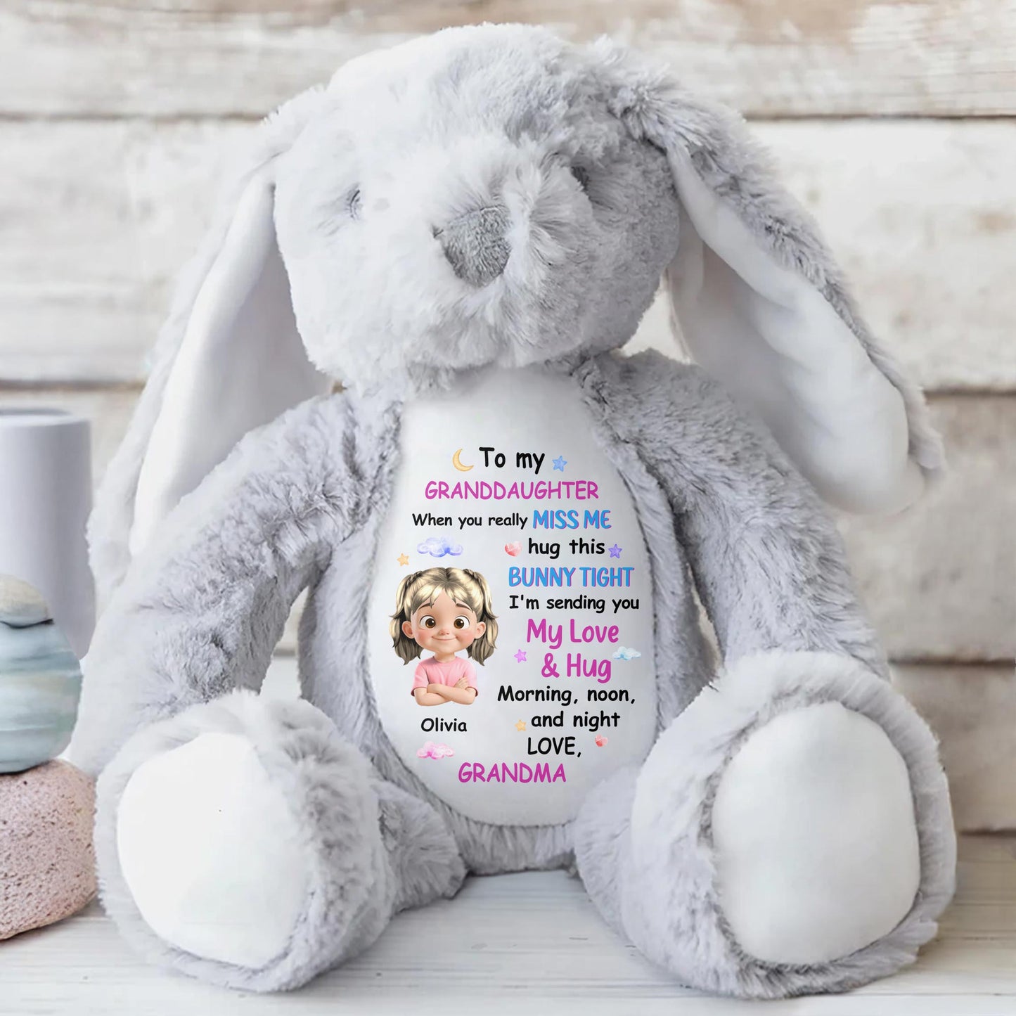 To My Granddaughter, When You Really Miss Me, Hug This Bunny Tight