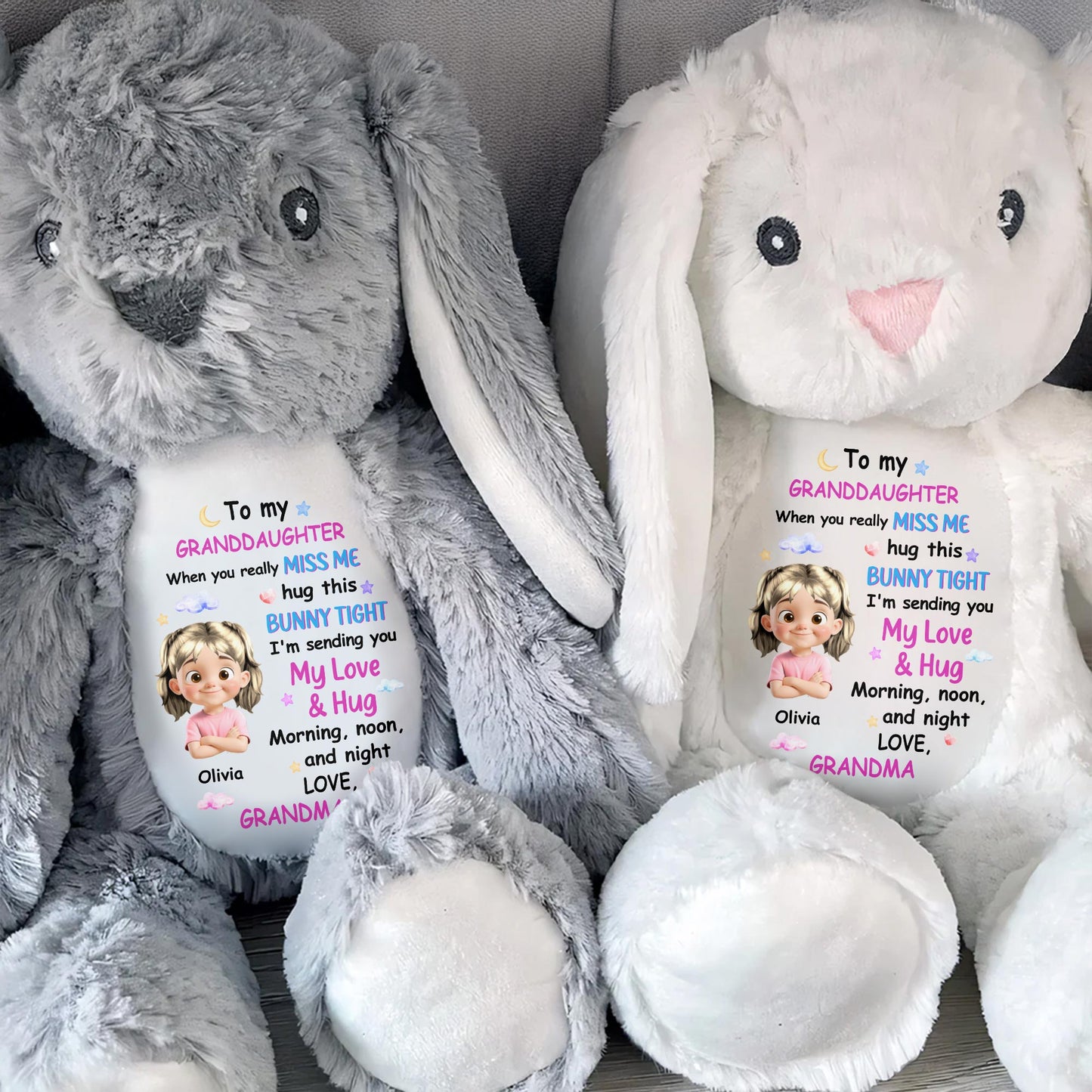 To My Granddaughter, When You Really Miss Me, Hug This Bunny Tight