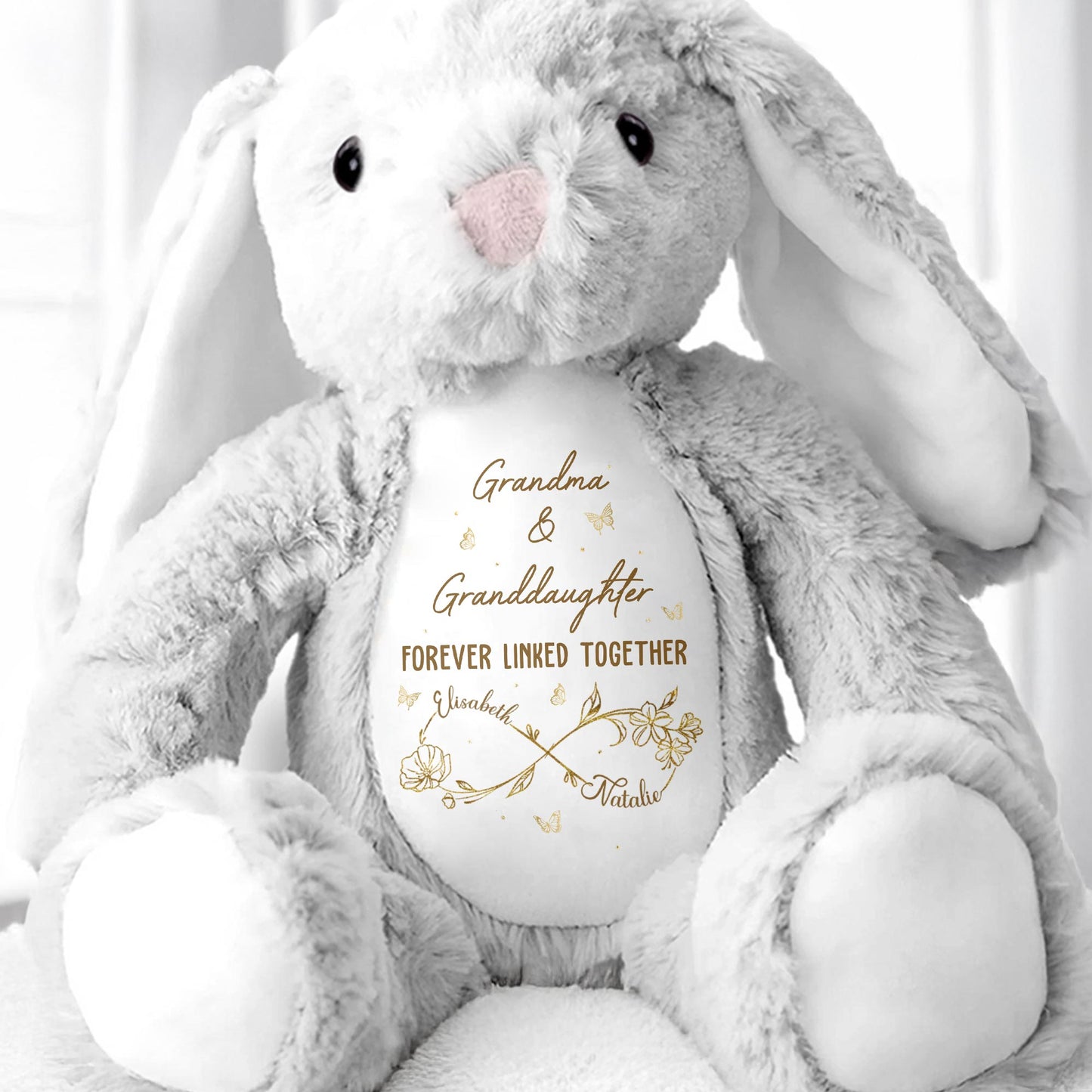 Grandma & Granddaughter Forever Linked Together, Bunny