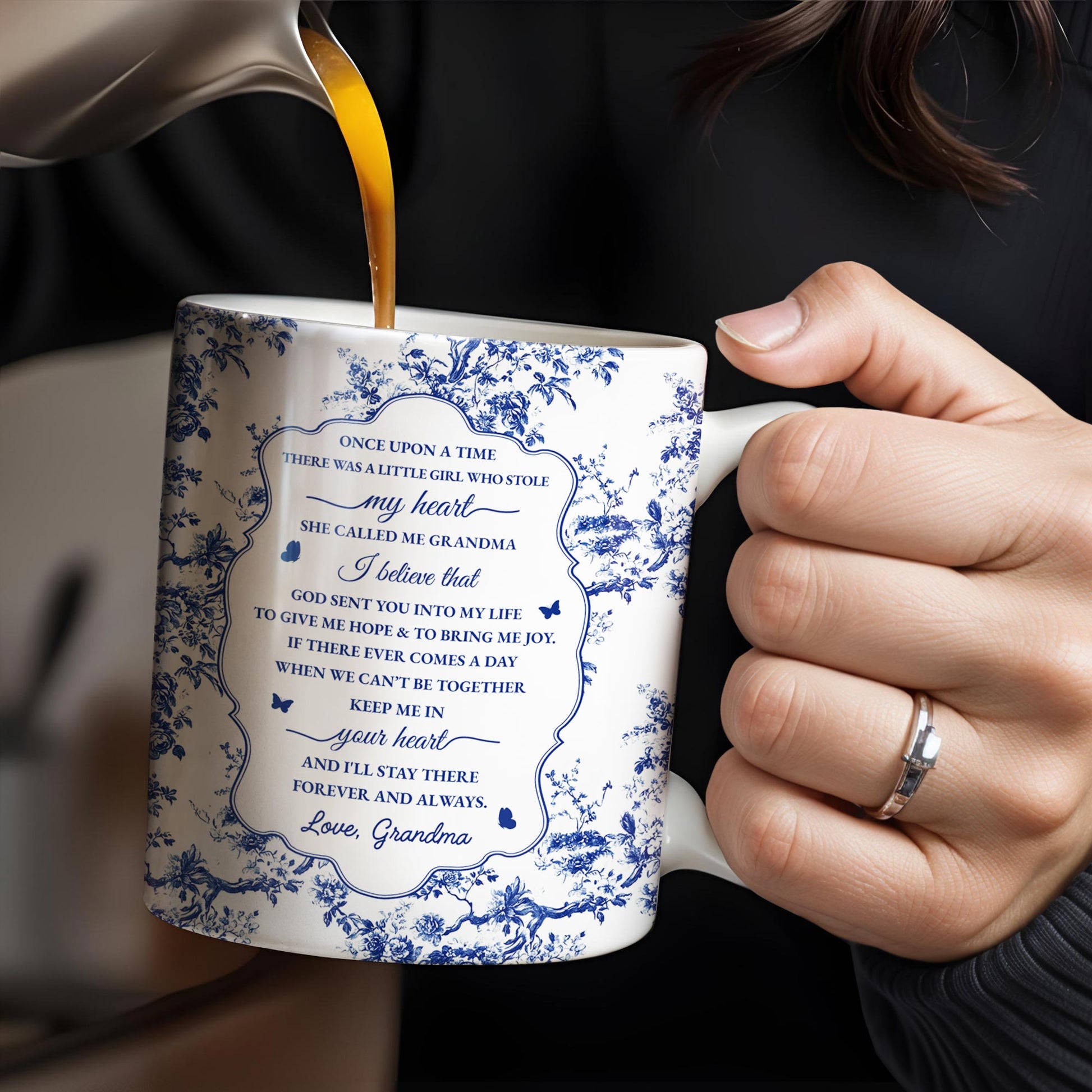 To My Granddaughter, Once Upon A Time There Was A Little Girl Who Stole My Heart, Floral Patterns