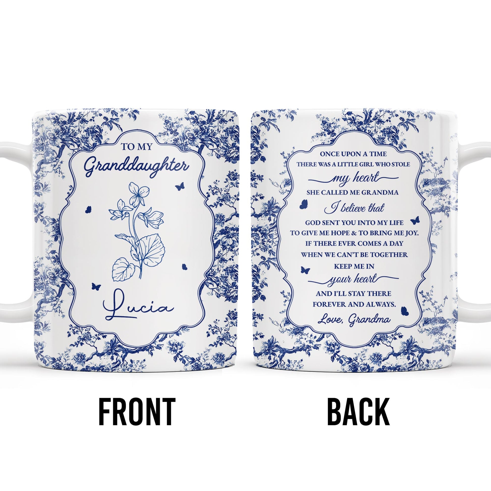 To My Granddaughter, Once Upon A Time There Was A Little Girl Who Stole My Heart, Floral Patterns