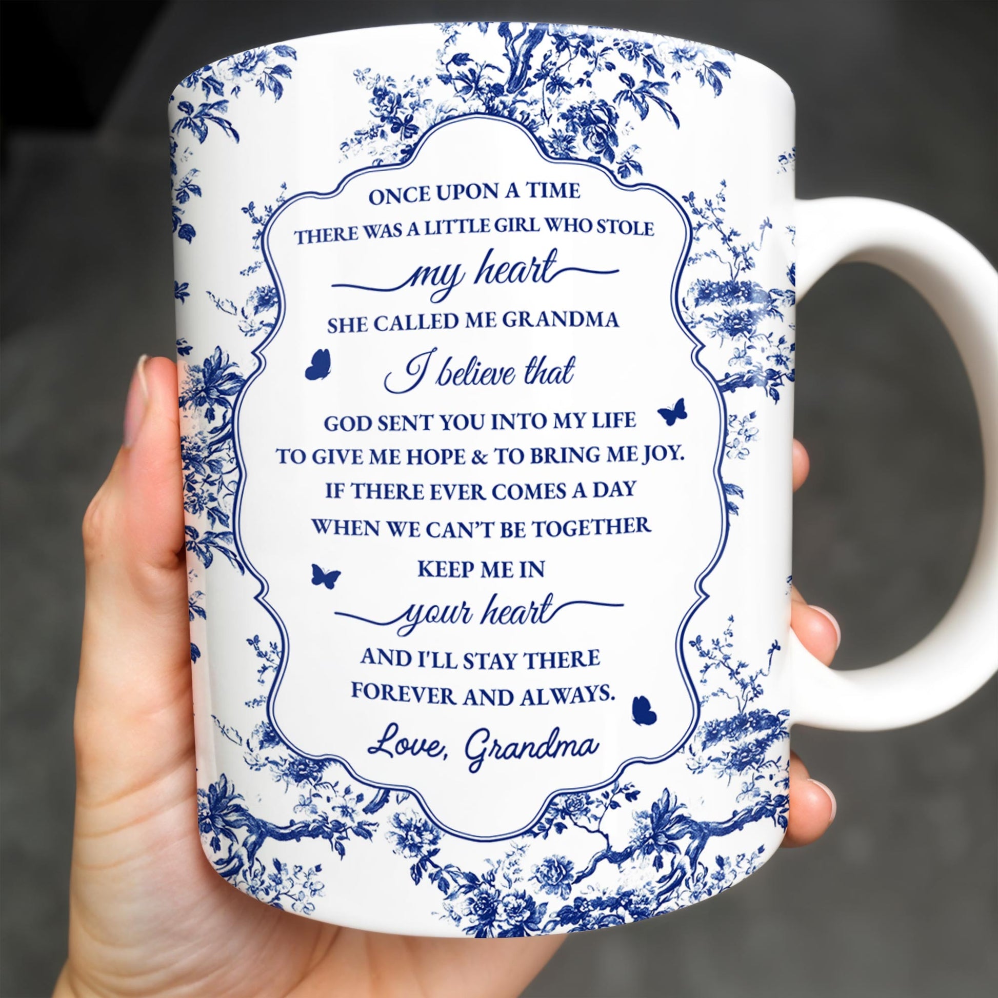 To My Granddaughter, Once Upon A Time There Was A Little Girl Who Stole My Heart, Floral Patterns