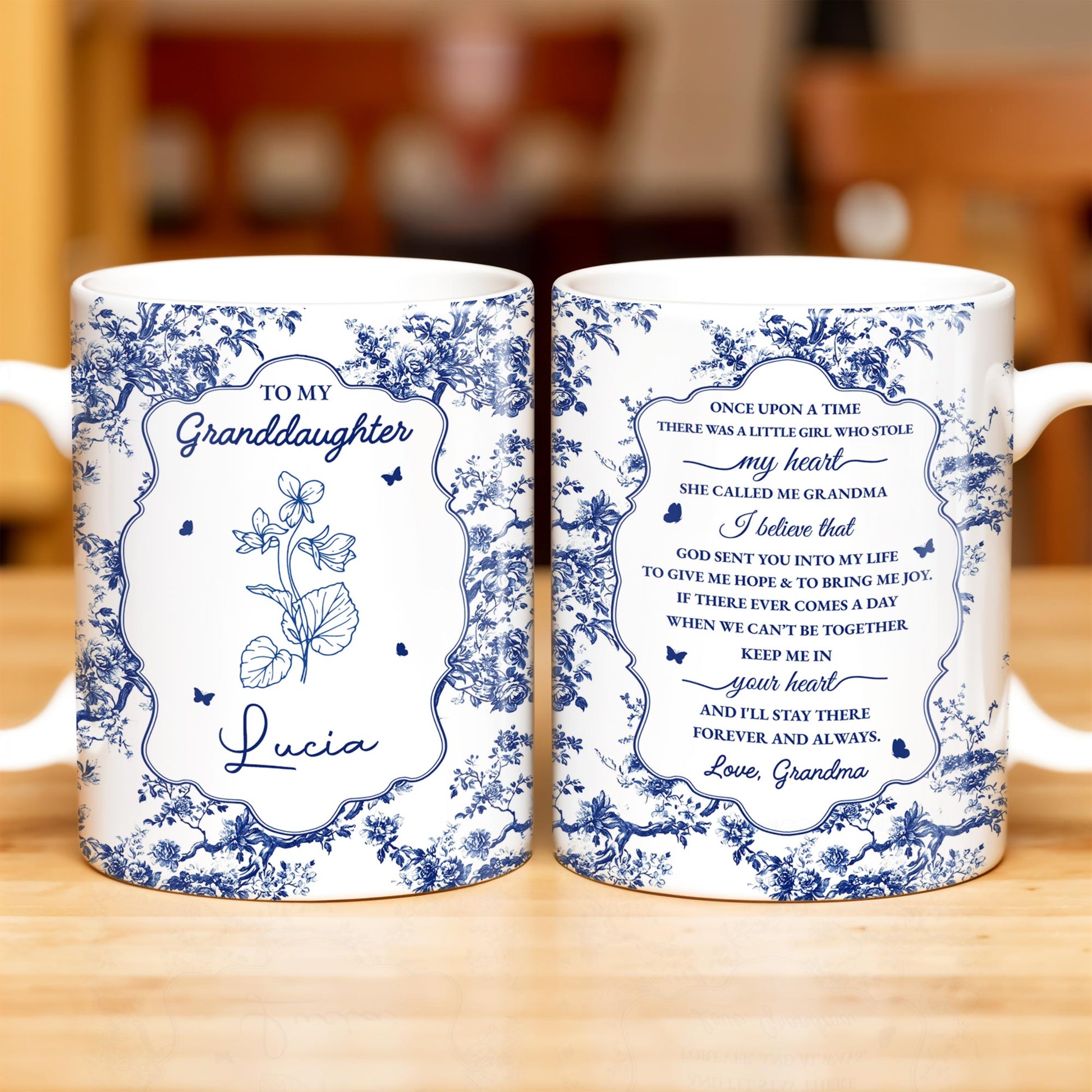 To My Granddaughter, Once Upon A Time There Was A Little Girl Who Stole My Heart, Floral Patterns