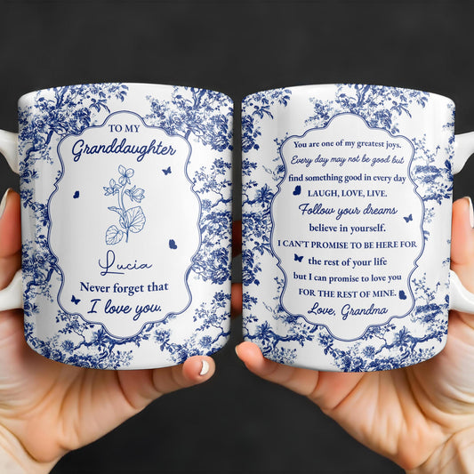 To My Granddaughter, You Are One Of My Greatest Joys, Floral Pattern