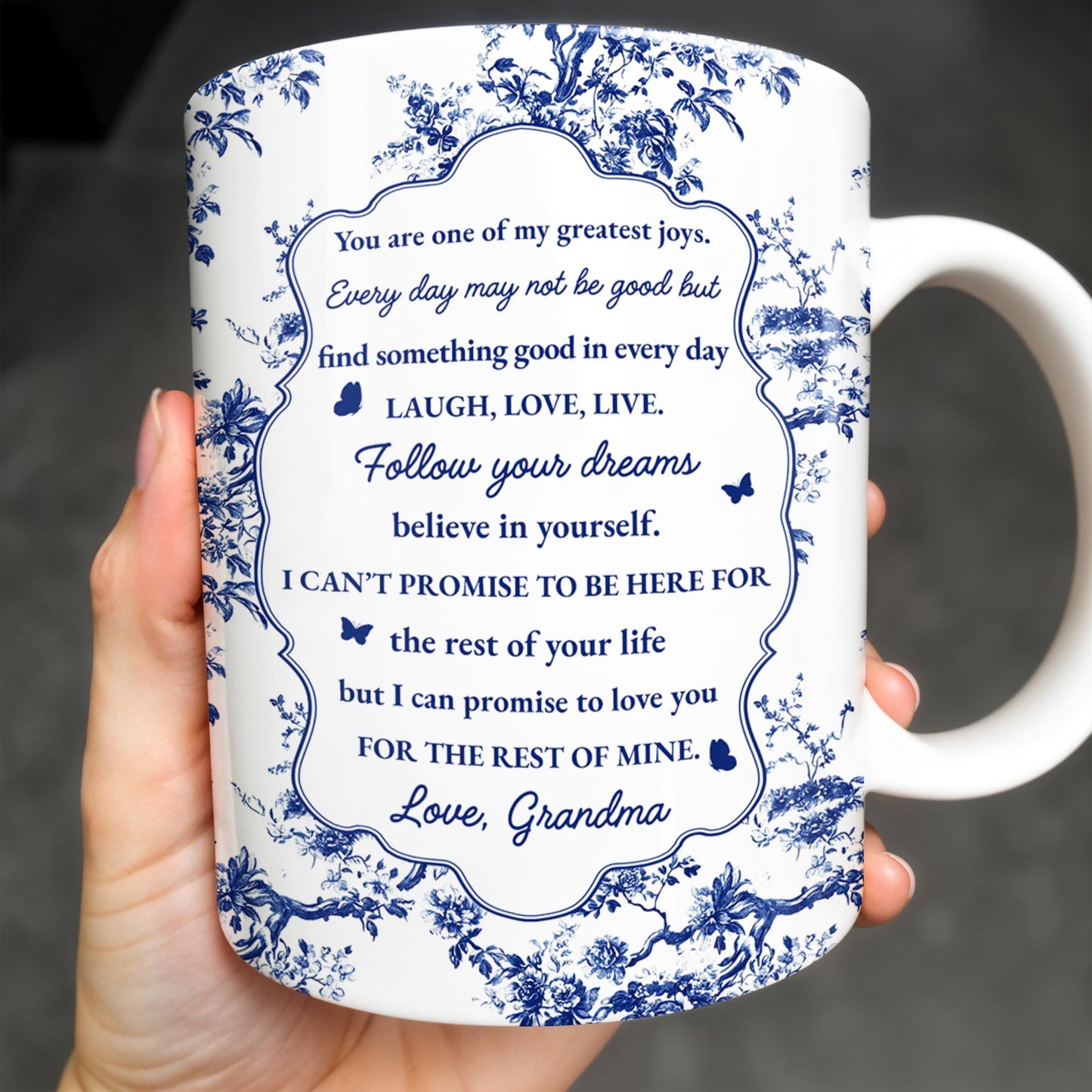 To My Granddaughter, You Are One Of My Greatest Joys, Floral Pattern