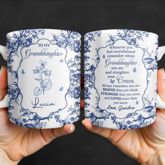 To My Granddaughter, Whenever You Feel Overwhelmed, Flowers And Crown