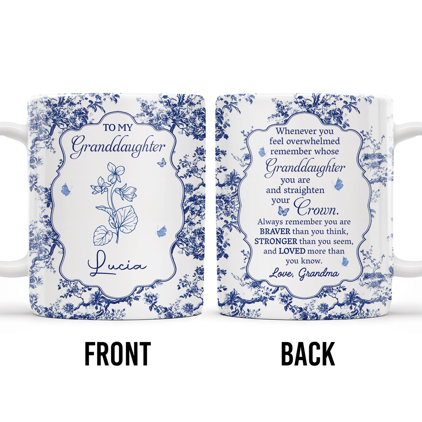 To My Granddaughter, Whenever You Feel Overwhelmed, Flowers And Crown