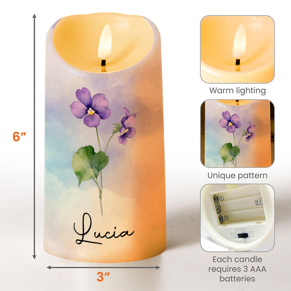 To My Great Granddaughter, Whenever You Feel Overwhelmed, Flowers and Candle