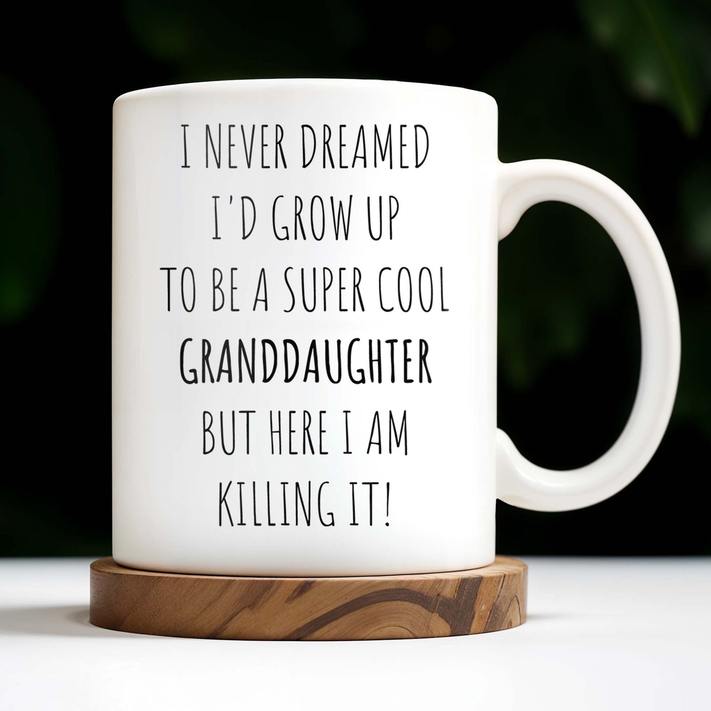 I Never Dreamed I'd Grow Up To Be A Super Cool Granddaughter, Text