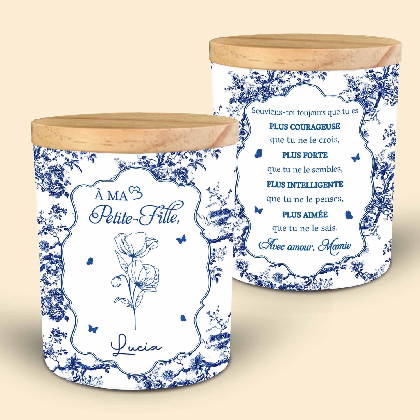 À Ma Petite-Fille, Elegant Floral Design
