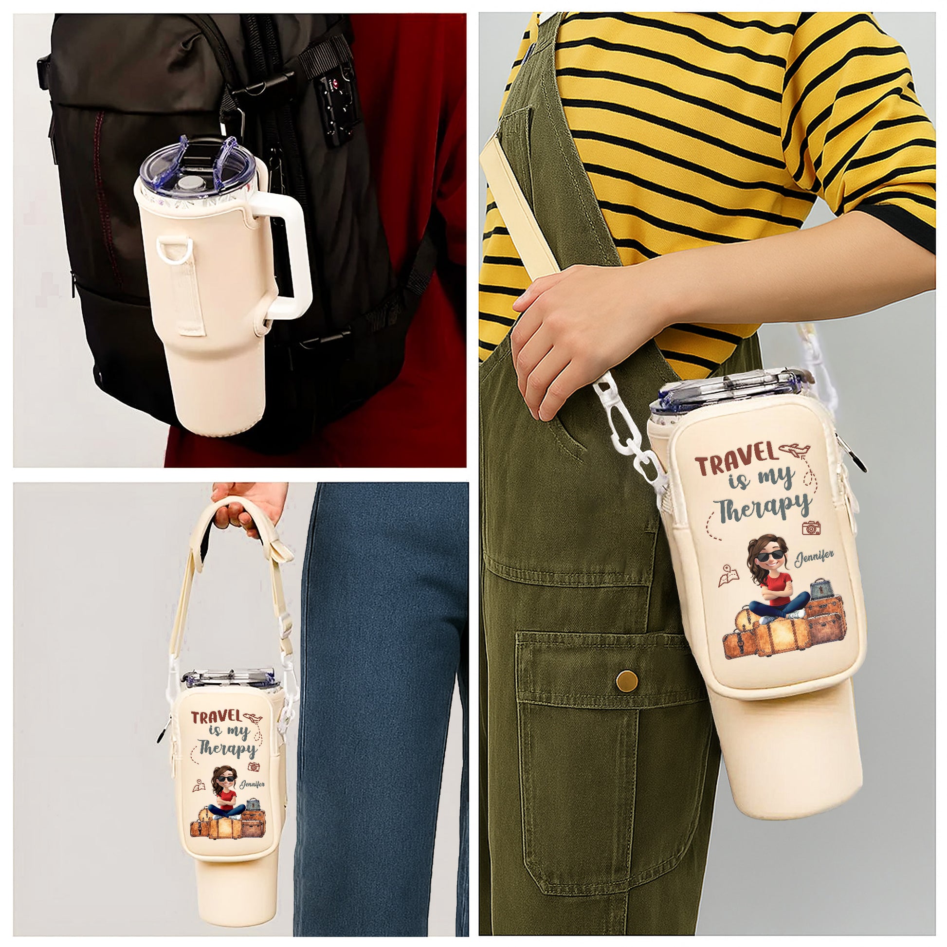 Travel Is My Therapy, Suitcases And Camera Design