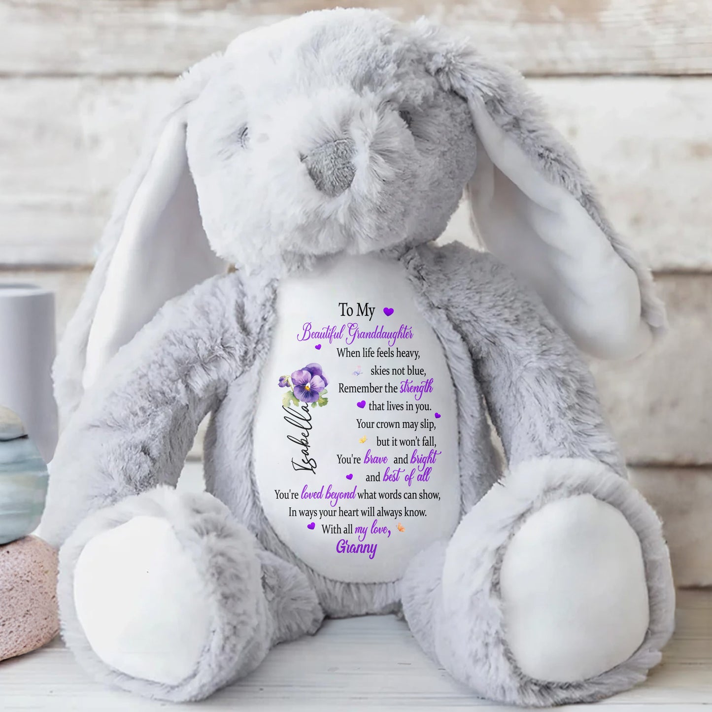 To My Beautiful Granddaughter, Hearts And Flowers
