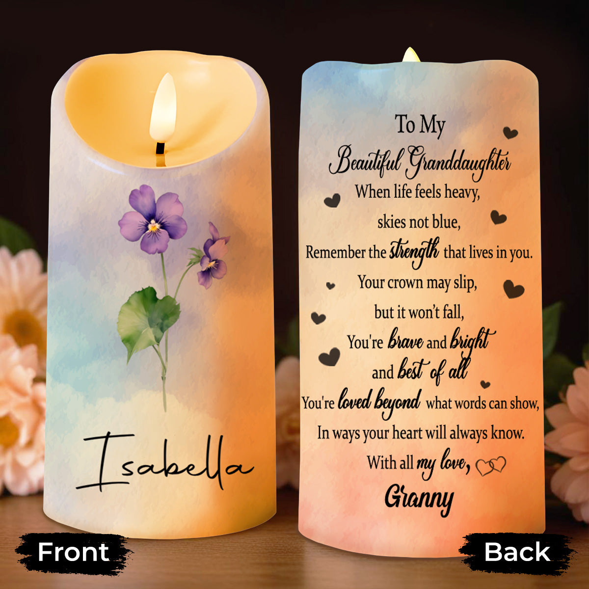 To My Beautiful Granddaughter, Strength And Love