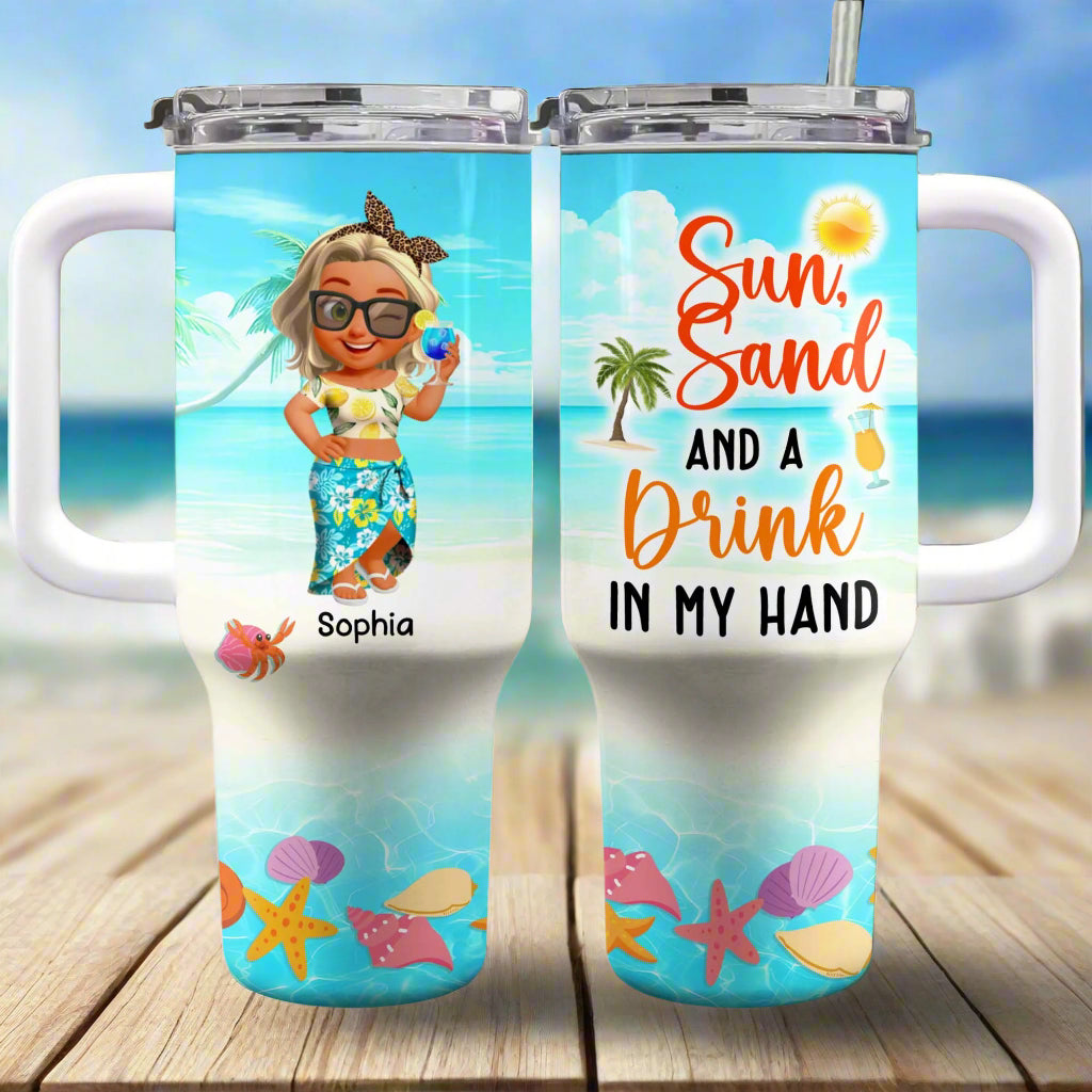 Personalize Your Sea-Themed Tumbler, Perfect For Beach Lovers