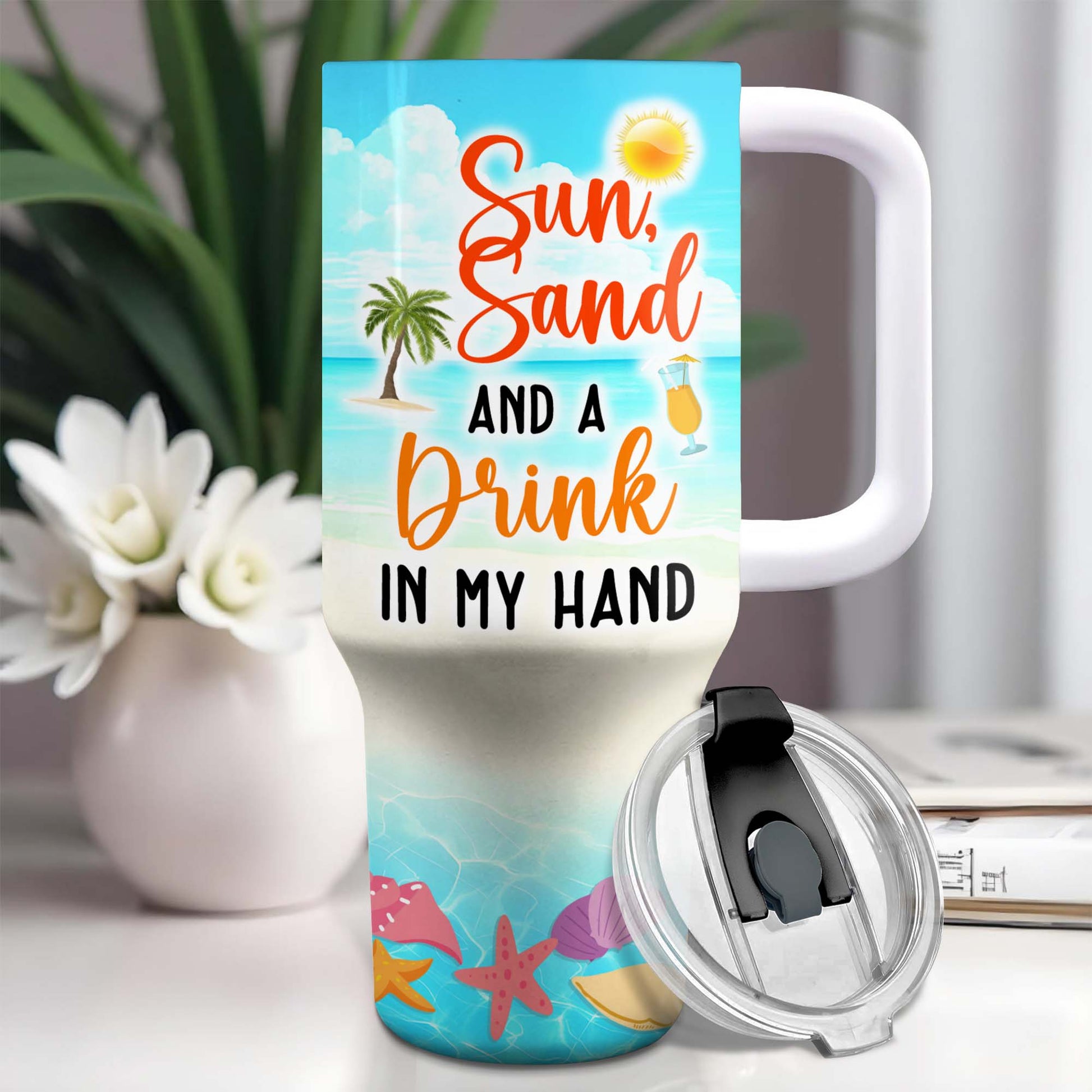 Personalize Your Sea-Themed Tumbler, Perfect For Beach Lovers