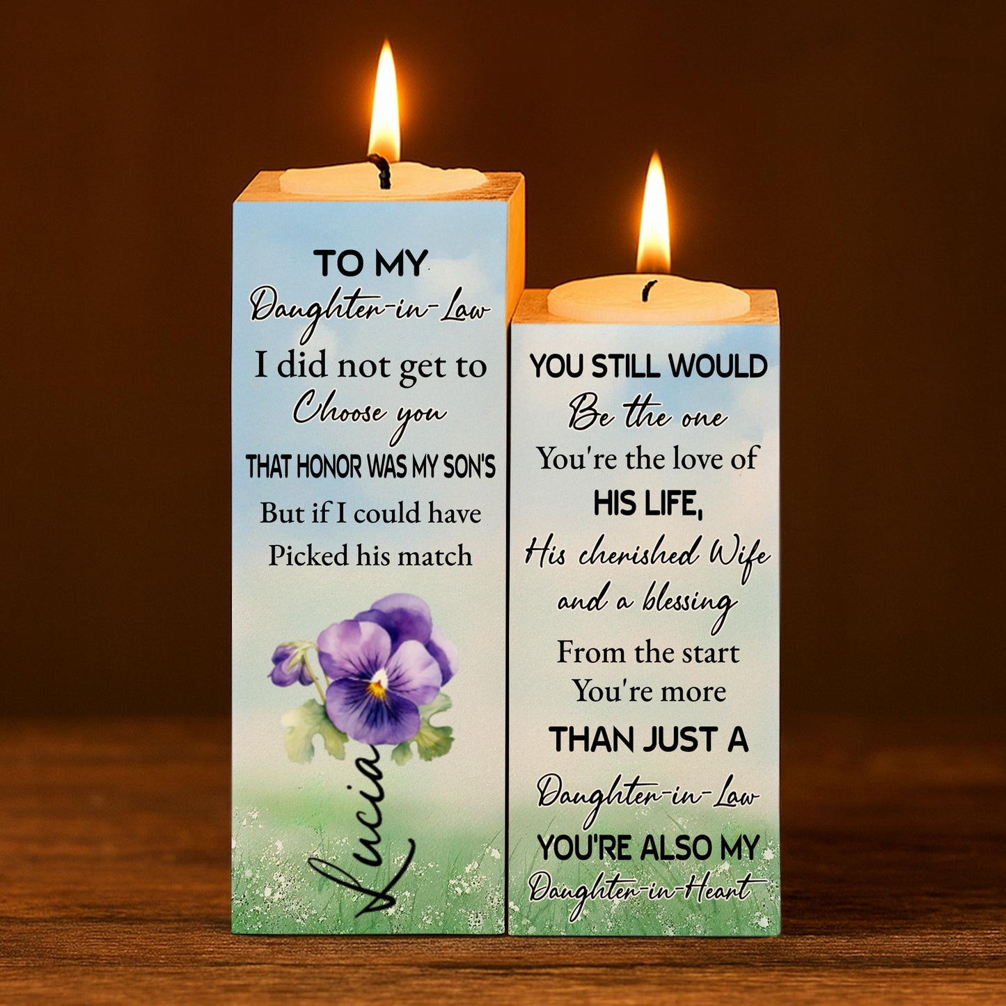 To My Daughter-in-Law, Love and Blessing, Flowers