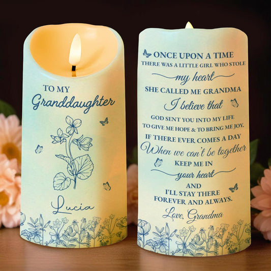 Once Upon A Time, Flowers and Butterflies LED Candle