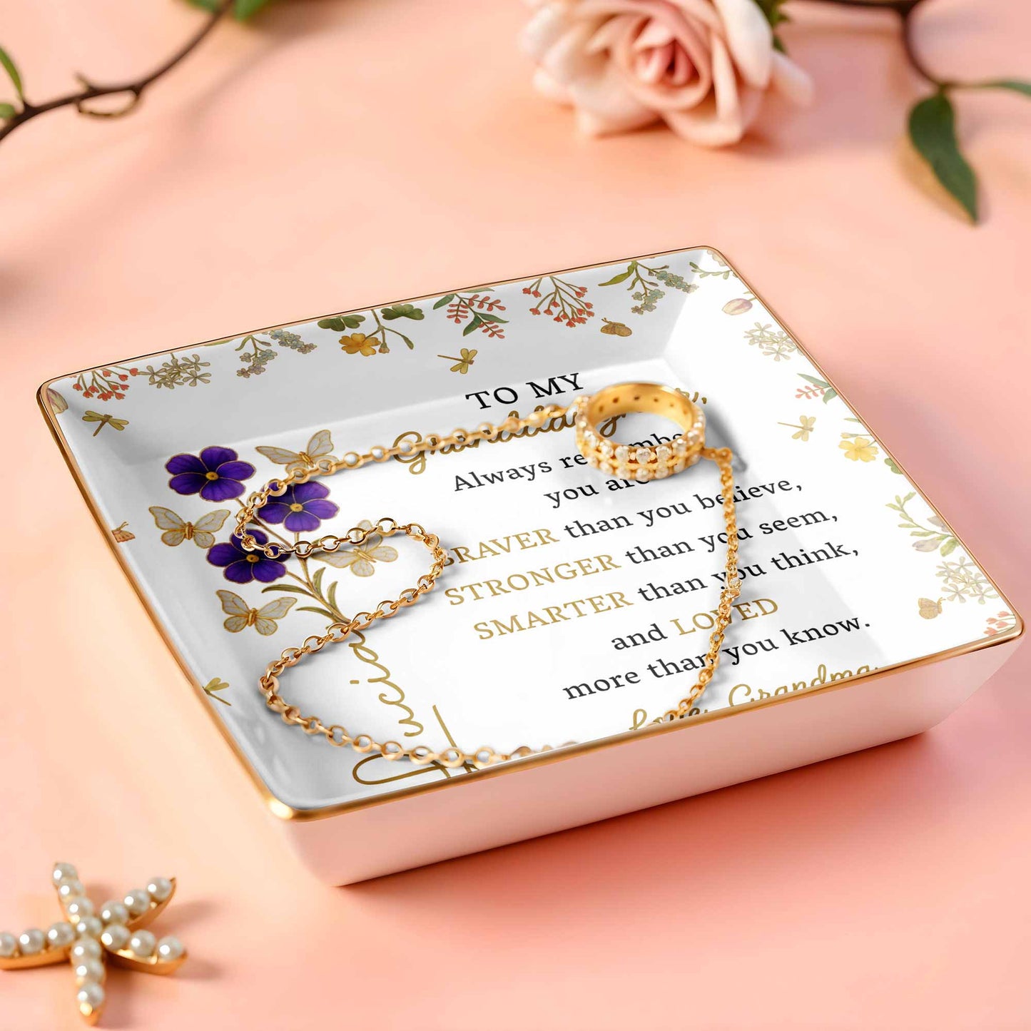 Always Remember You Are Braver, Stronger, Loved, Decorative Dish