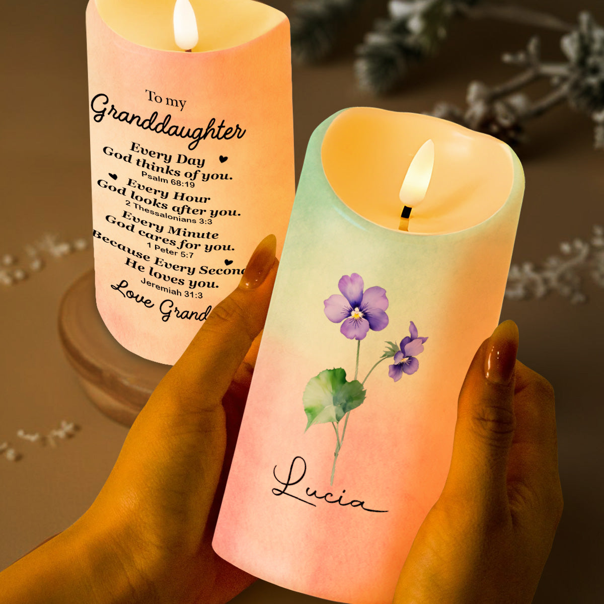 To My Granddaughter, Every Day God Thinks of You