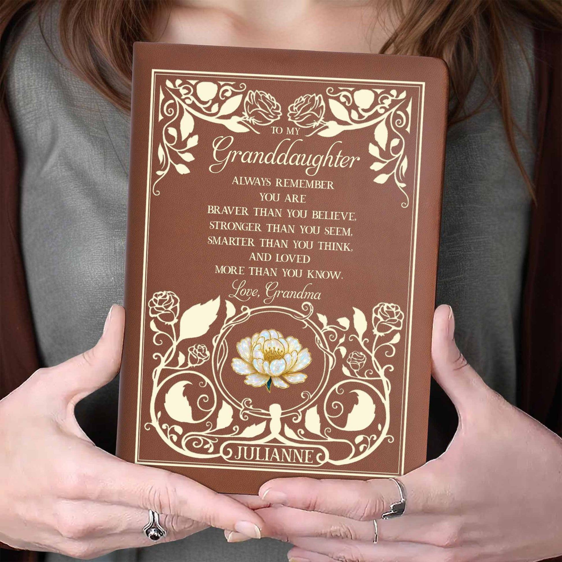 To My Granddaughter, Braver, Stronger, Smarter, Loves