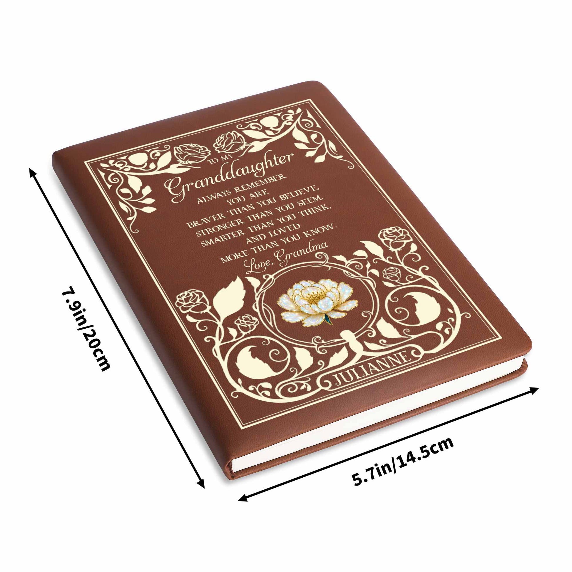 To My Granddaughter, Braver, Stronger, Smarter, Loves