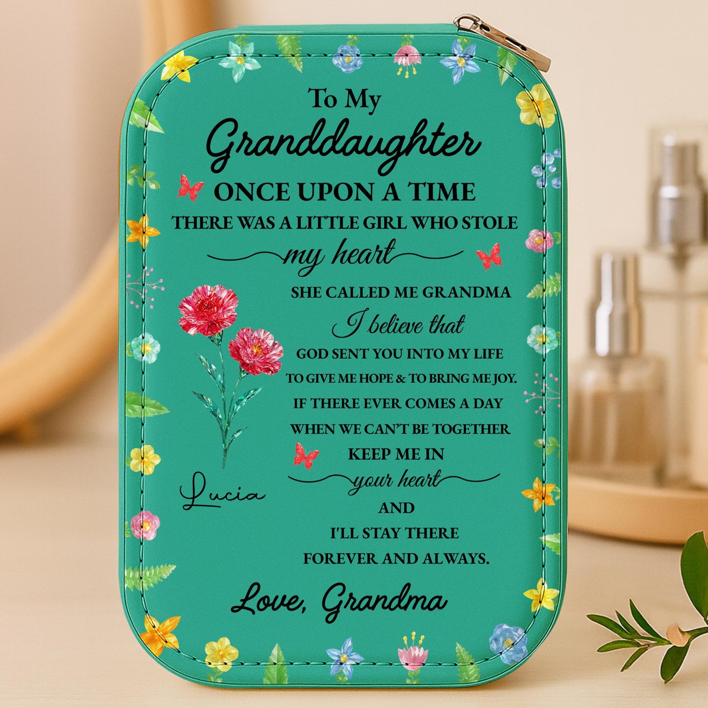 To My Granddaughter Once Upon A Time Flowers And Butterflies