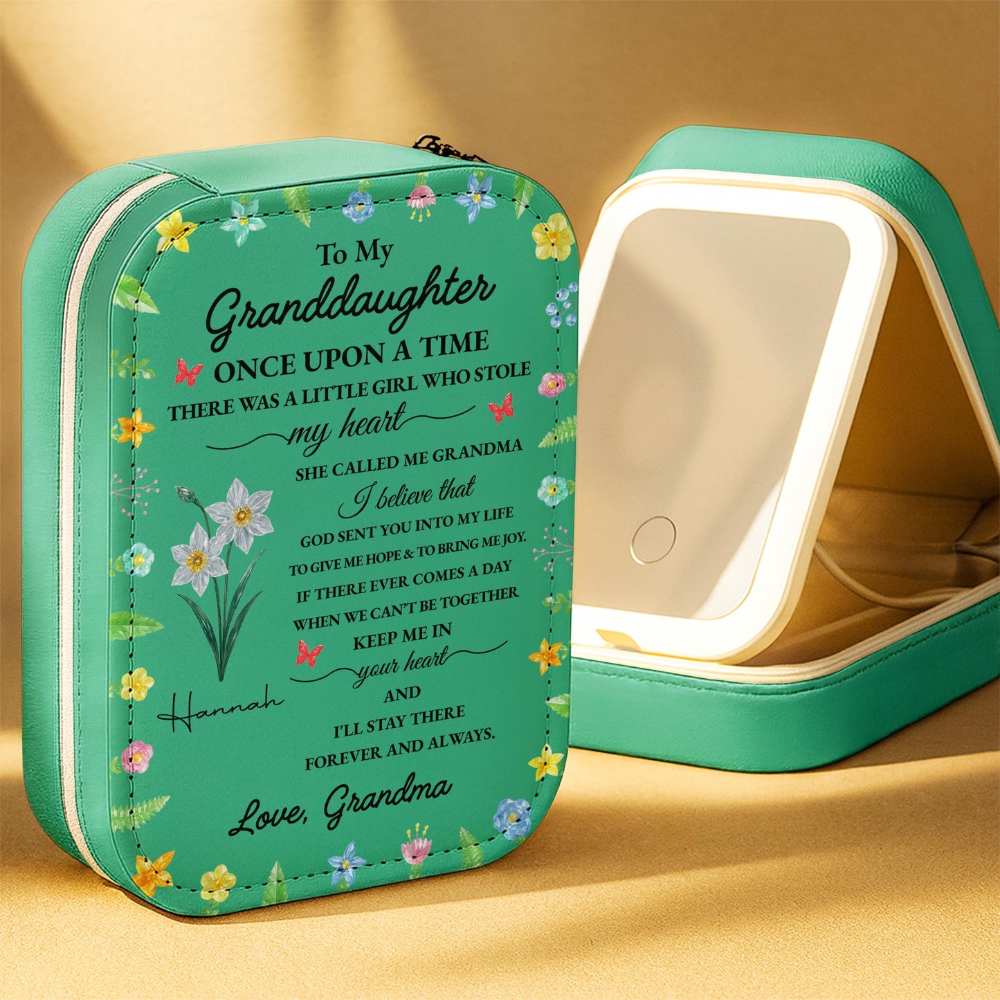 To My Granddaughter Once Upon A Time Flowers And Butterflies
