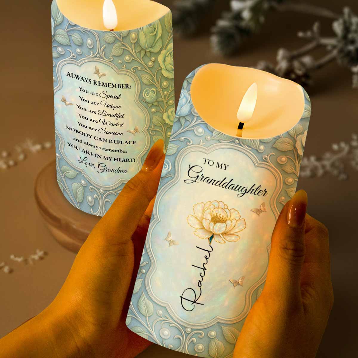 To My Granddaughter, Always Remember, Beautiful Flower Design