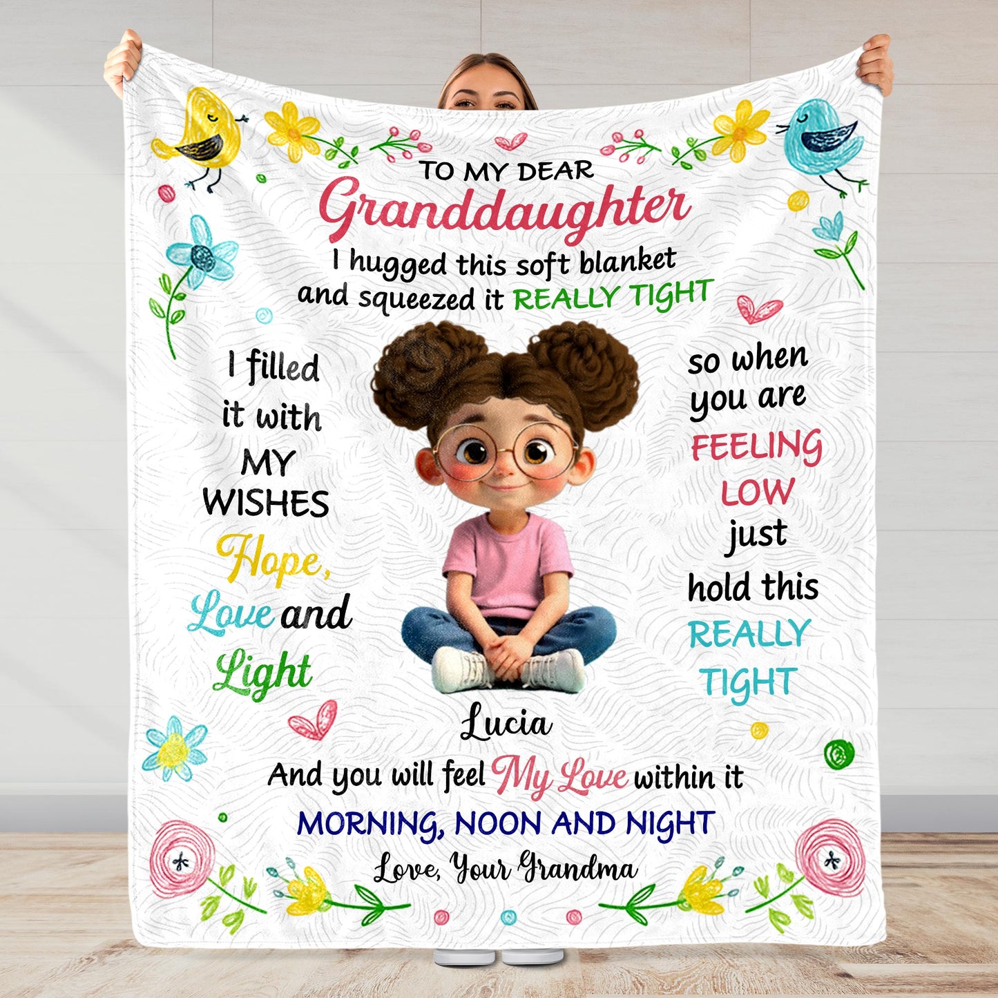 To My Dear Granddaughter, Filled With Love And Light