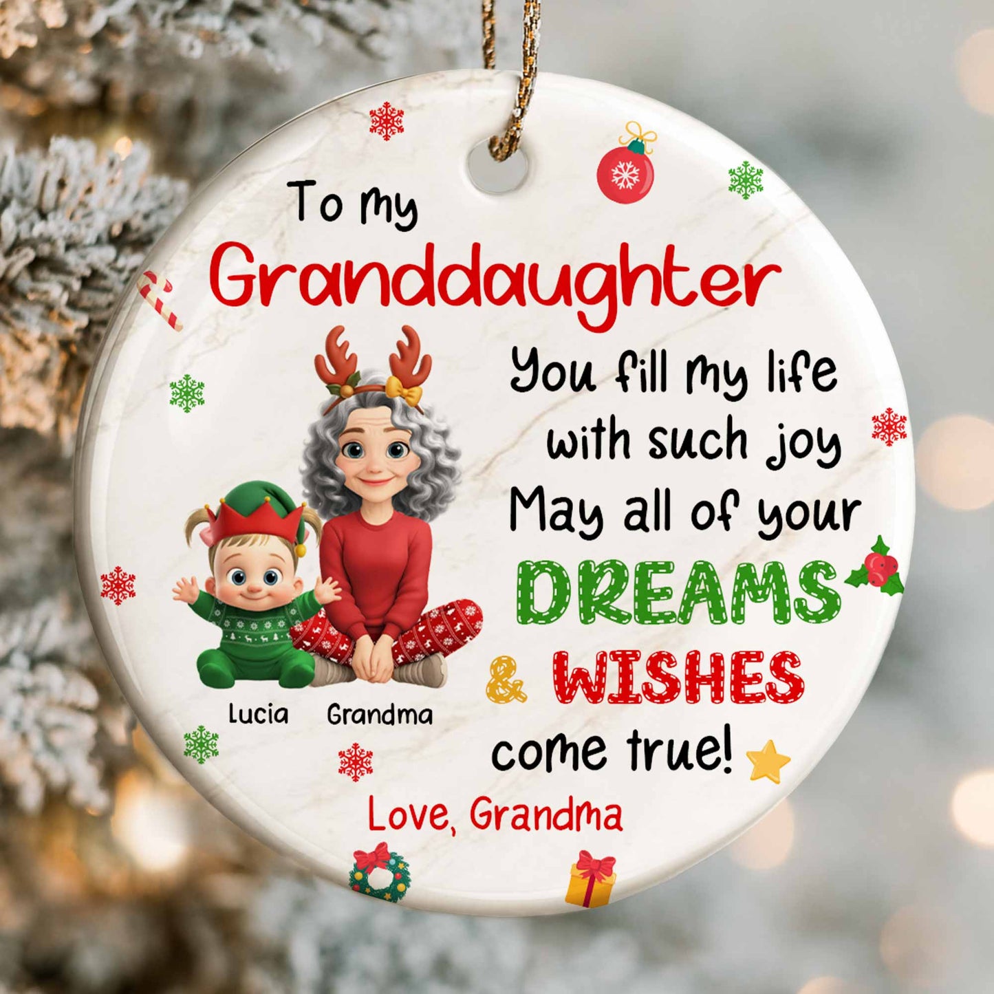 To My Granddaughter, Joy And Dreams Come True