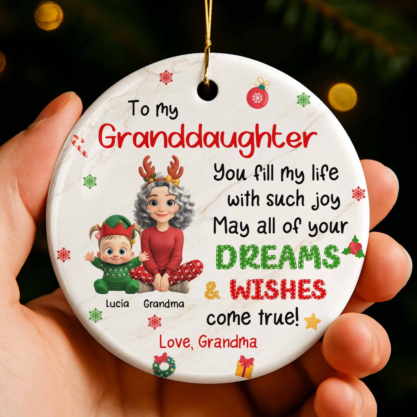 To My Granddaughter, Joy And Dreams Come True