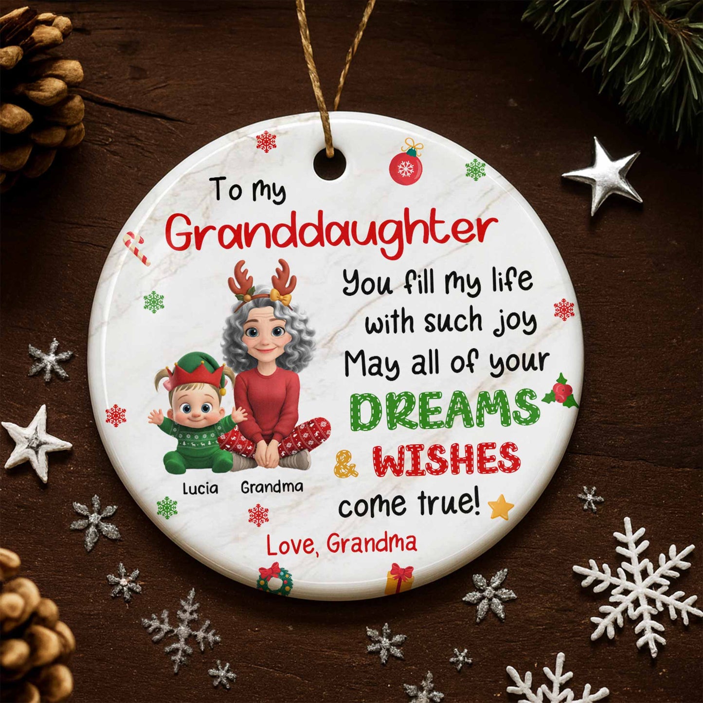 To My Granddaughter, Joy And Dreams Come True