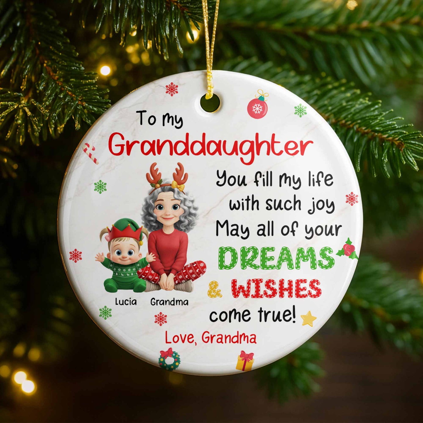 To My Granddaughter, Joy And Dreams Come True