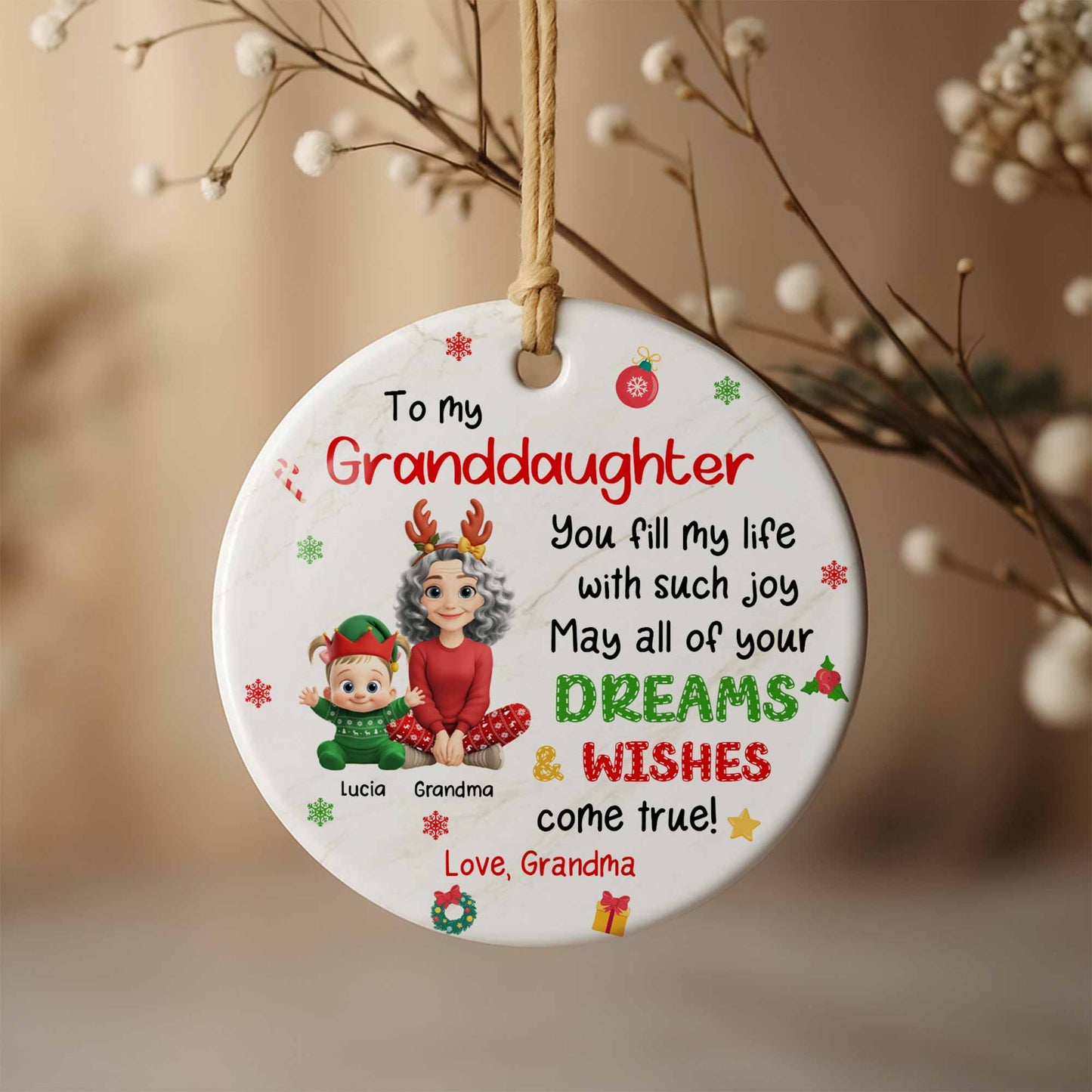 To My Granddaughter, Joy And Dreams Come True