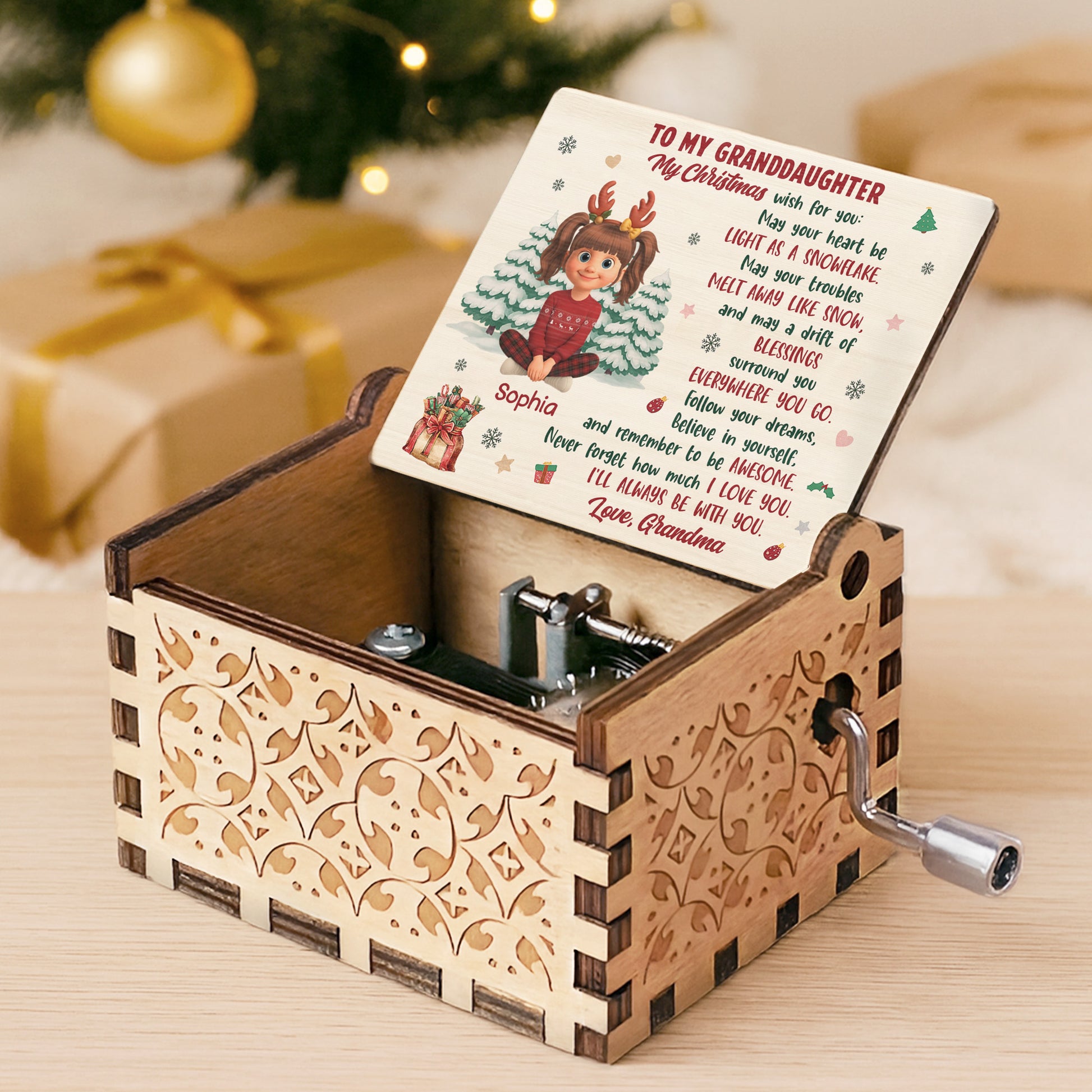 To My Granddaughter, Christmas Blessings With Love