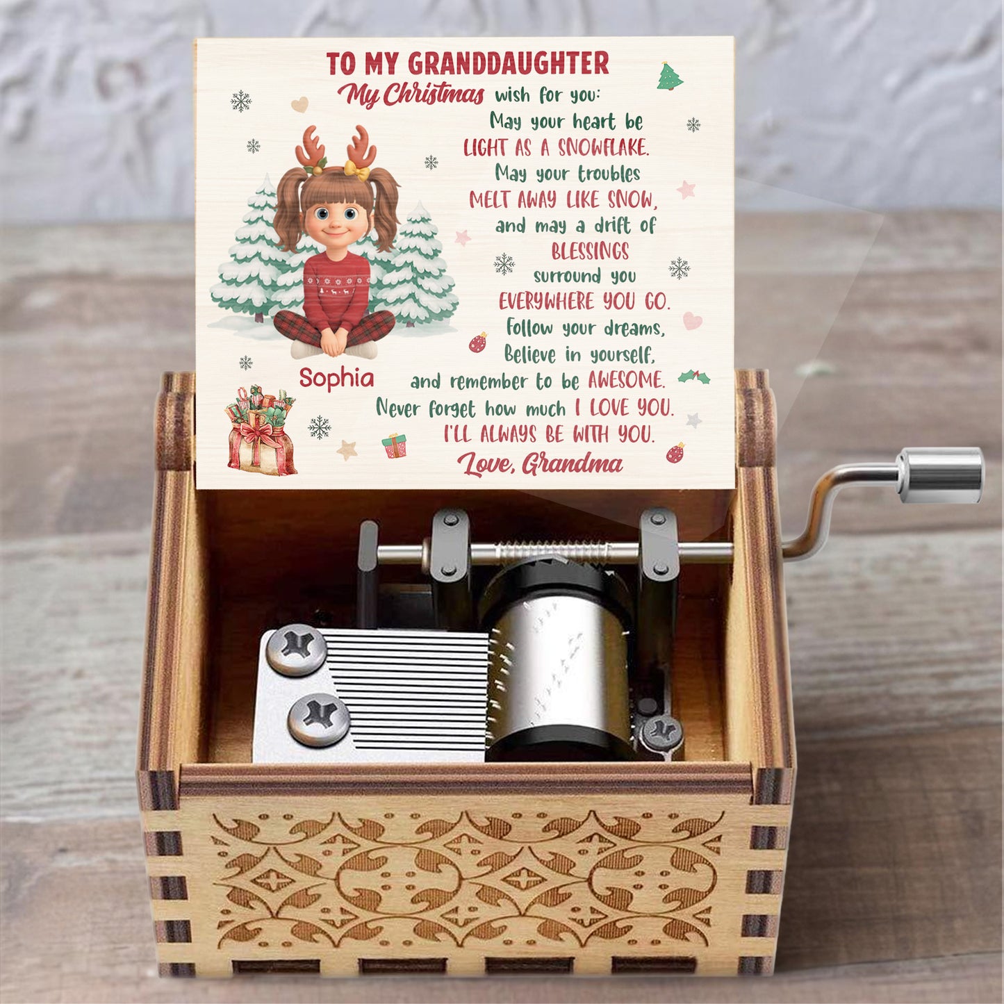 To My Granddaughter, Christmas Blessings With Love