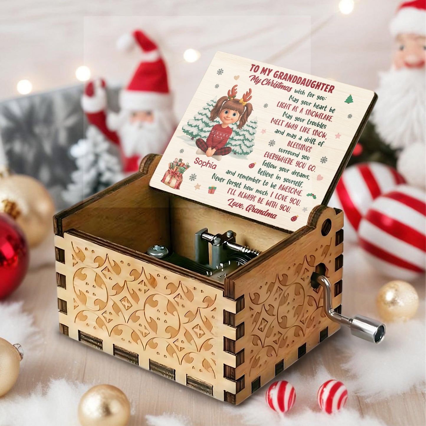 To My Granddaughter, Christmas Blessings With Love