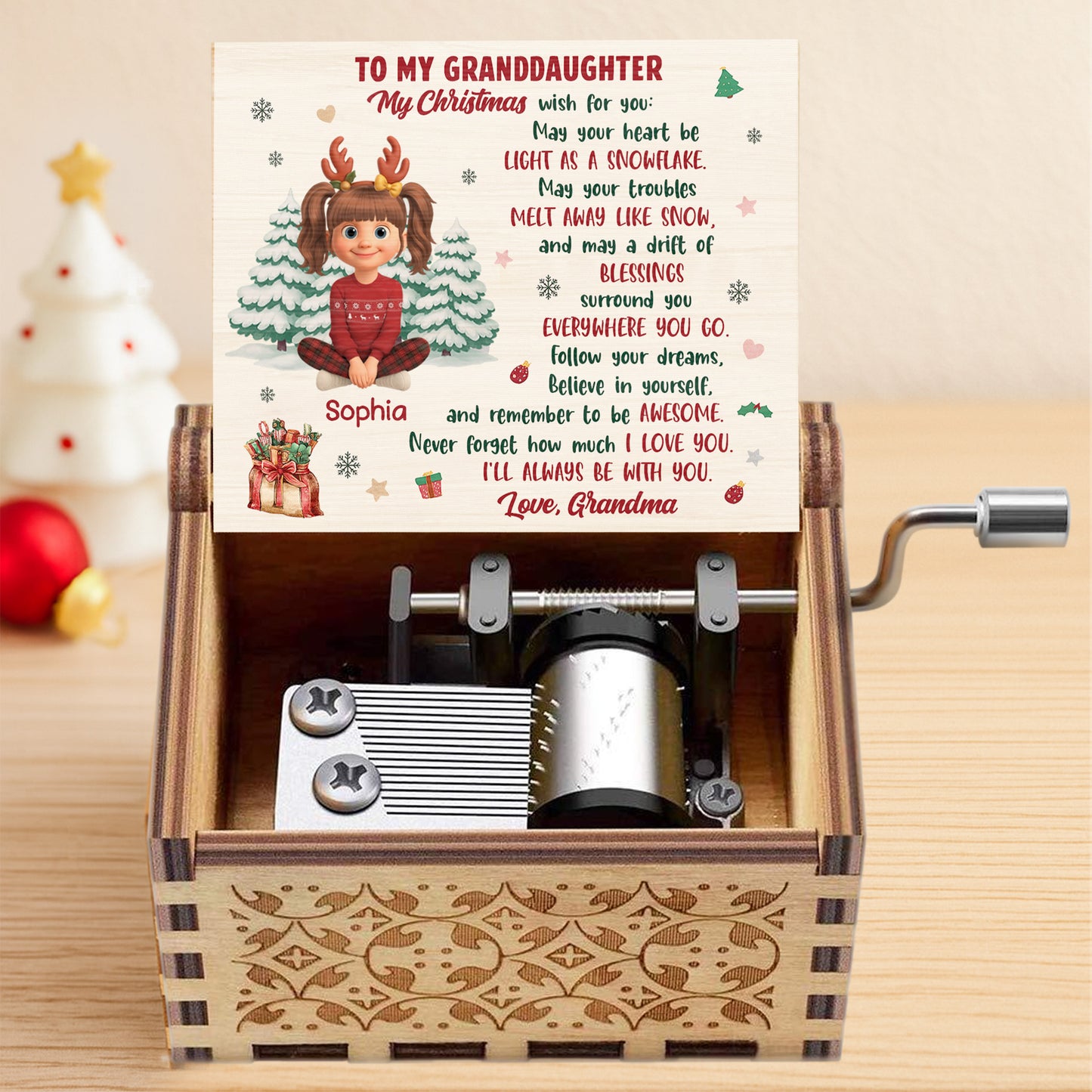 To My Granddaughter, Christmas Blessings With Love