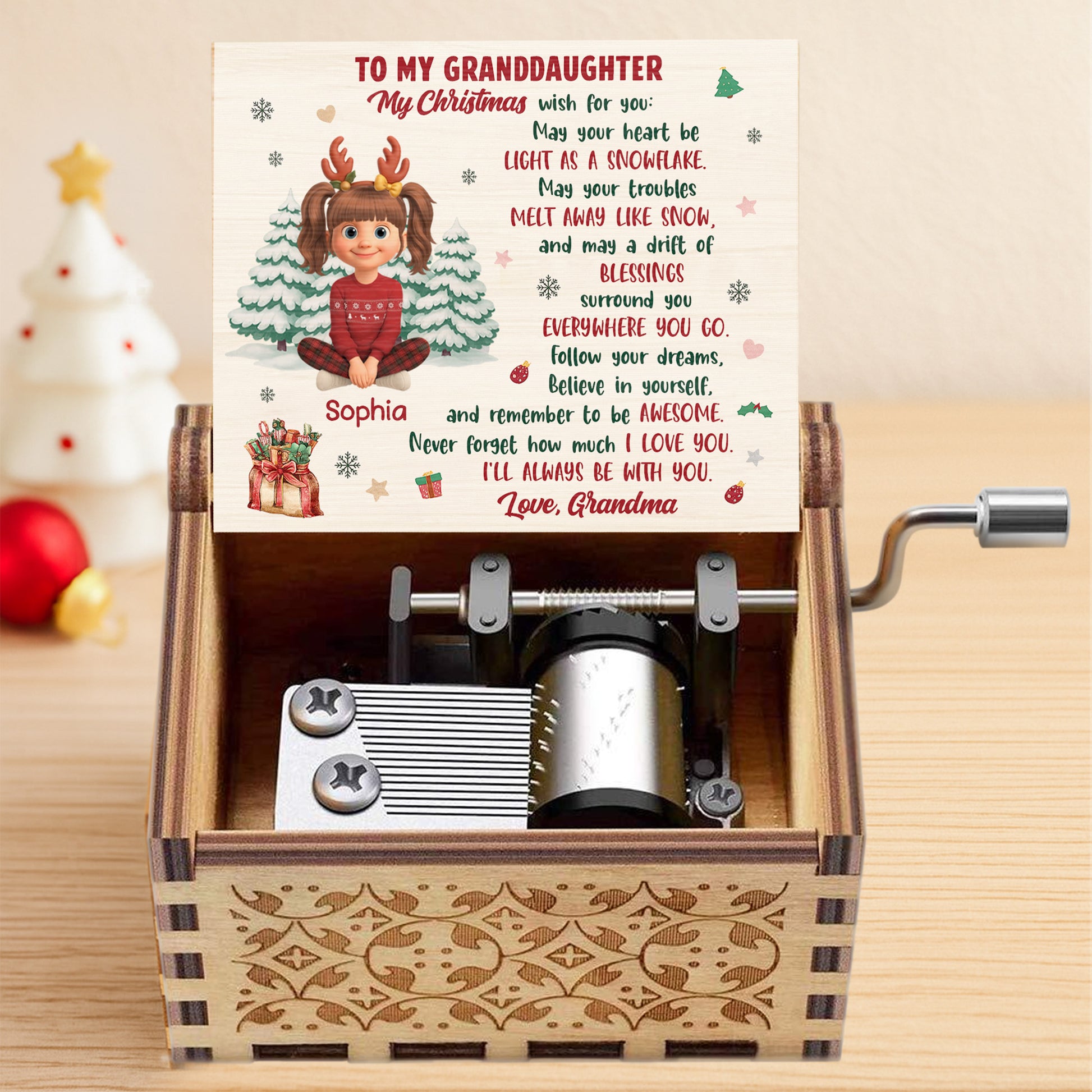 To My Granddaughter, Christmas Blessings With Love