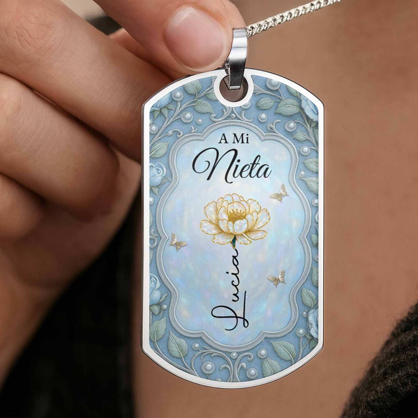 To My Granddaughter, Love Forever, Flower And Butterflies