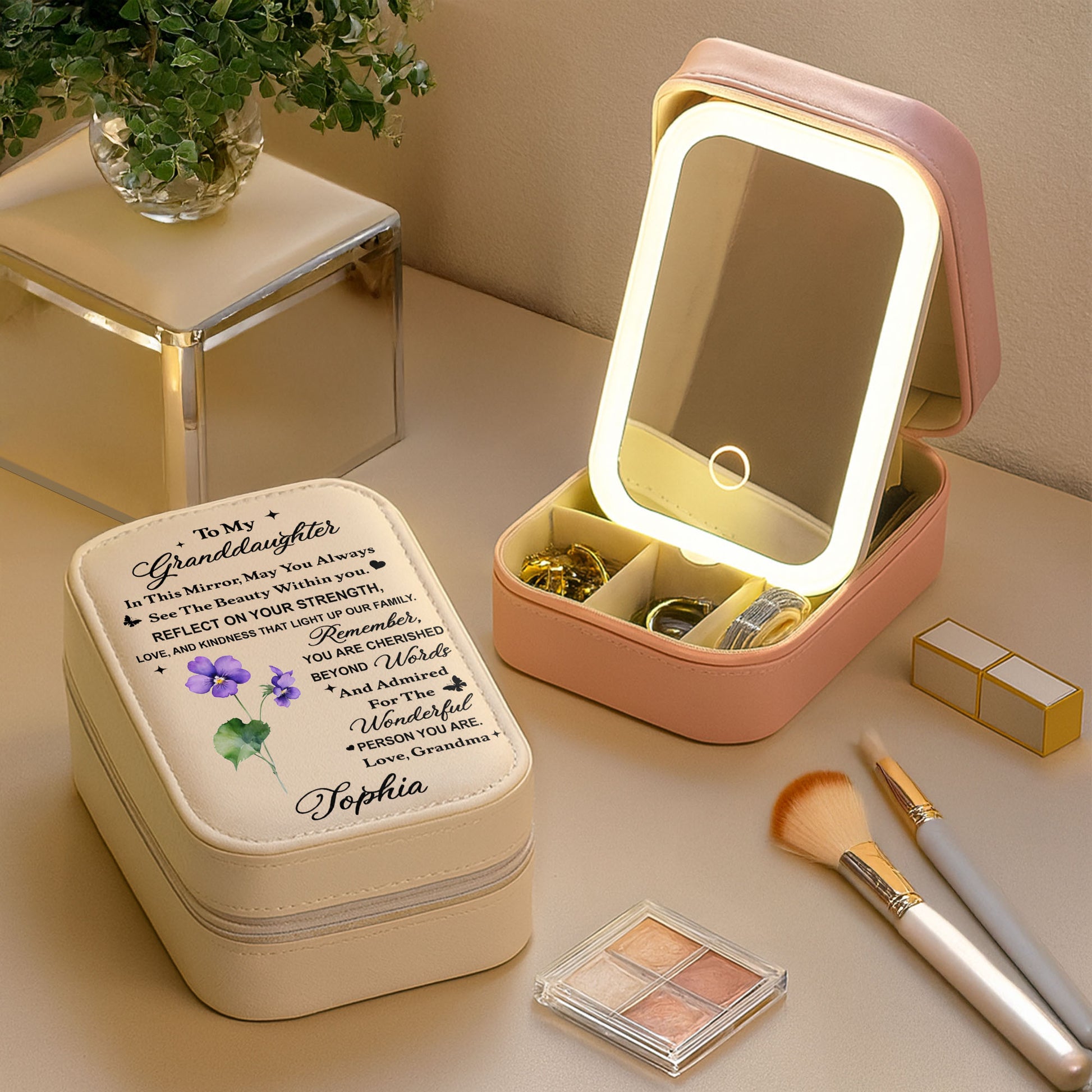 To My Granddaughter, Reflect On Your Strength And Flowers