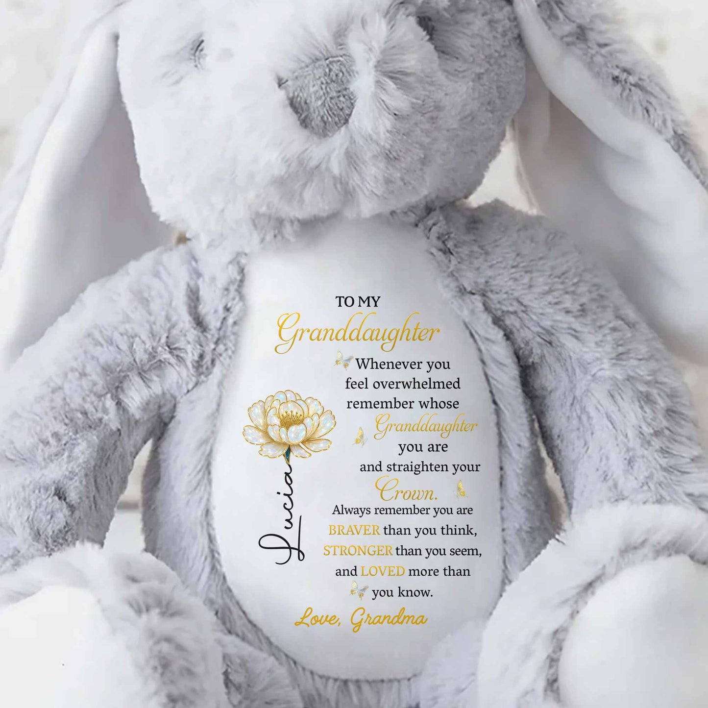 To My Granddaughter, Always Remember You Are Braver Flower