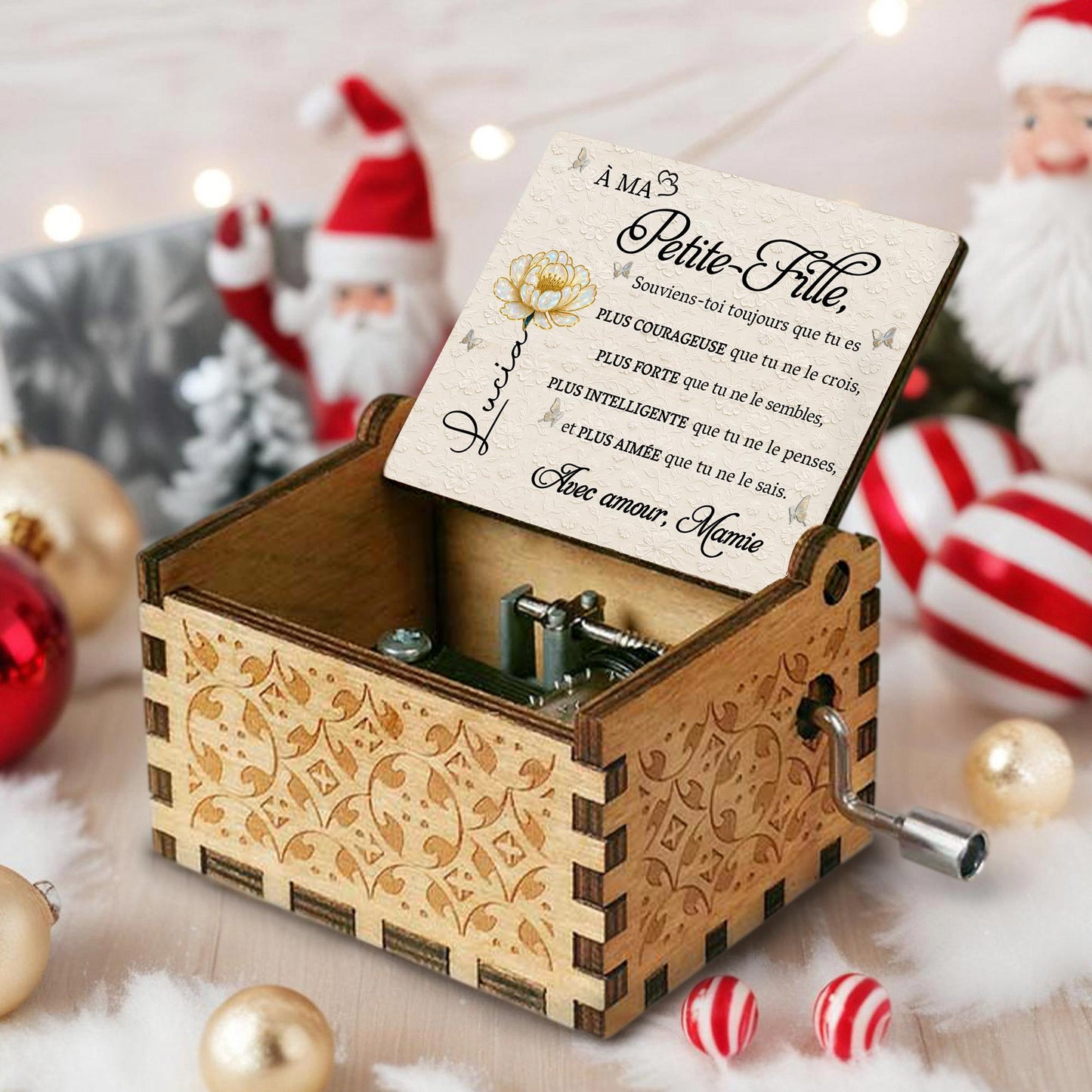 À Ma Petite Fille Plus Courageuse With Flower And Butterflies