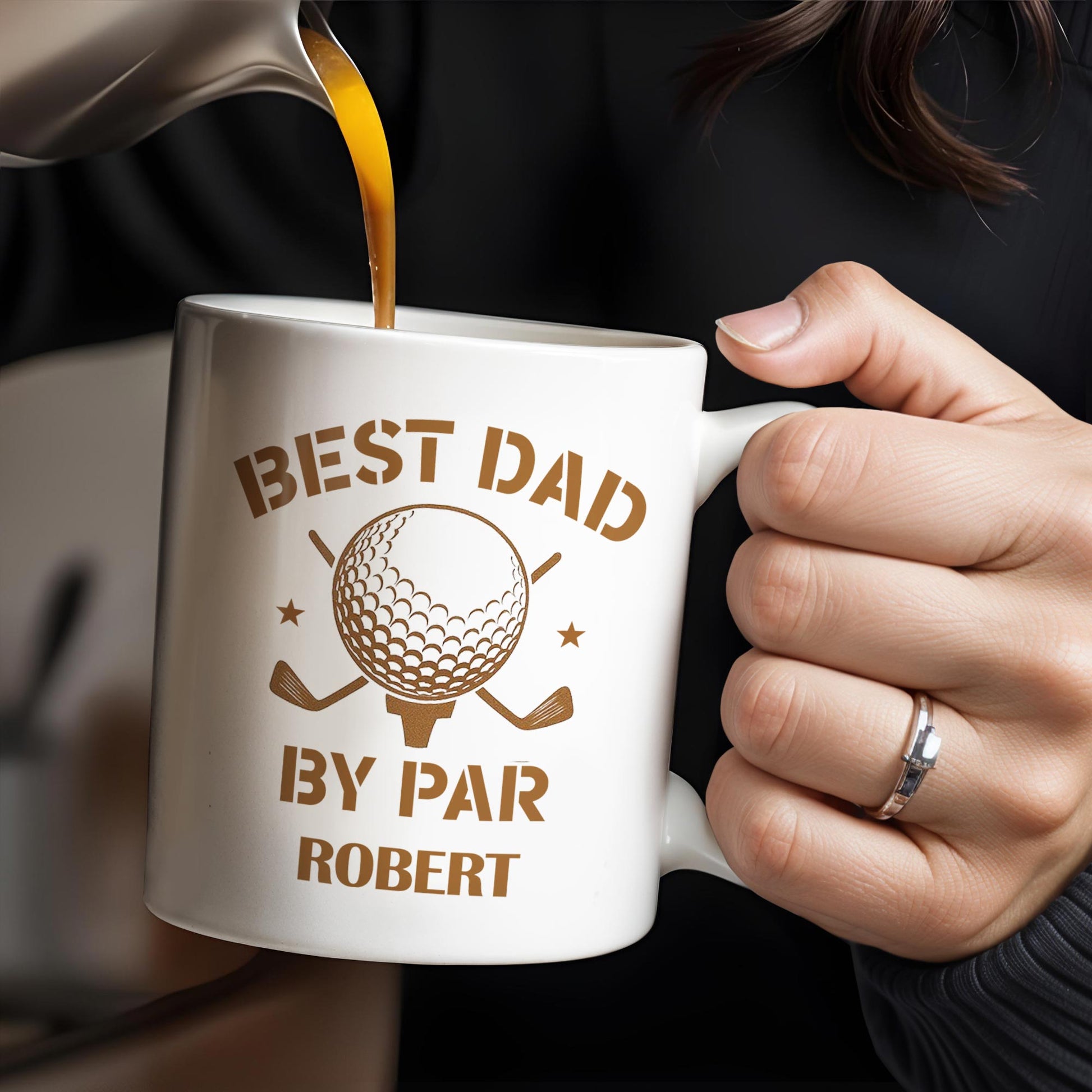 Best Dad By Par, Golf Ball and Golf Clubs