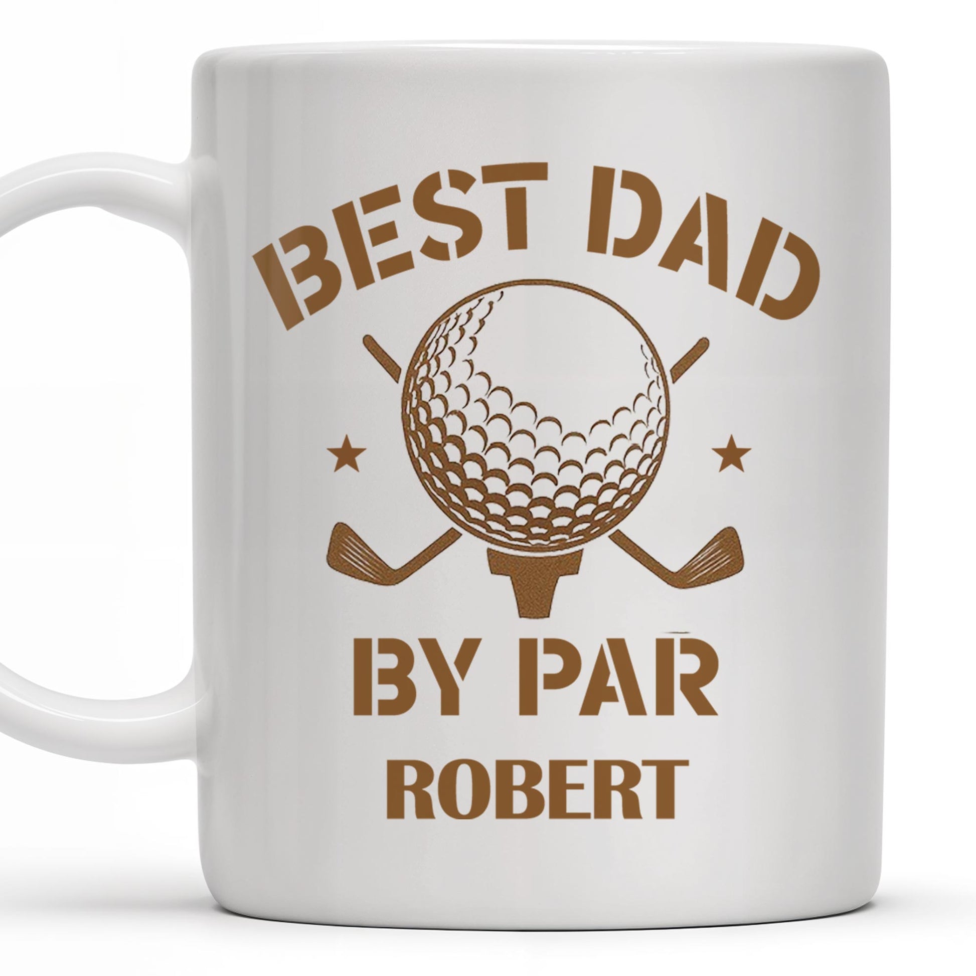Best Dad By Par, Golf Ball and Golf Clubs