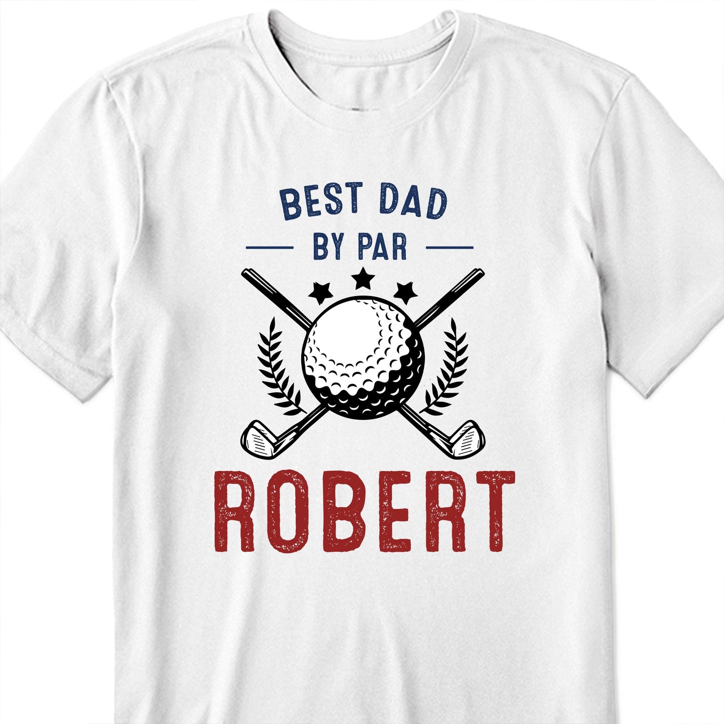 Best Dad By Par, Golf Ball and Golf Clubs